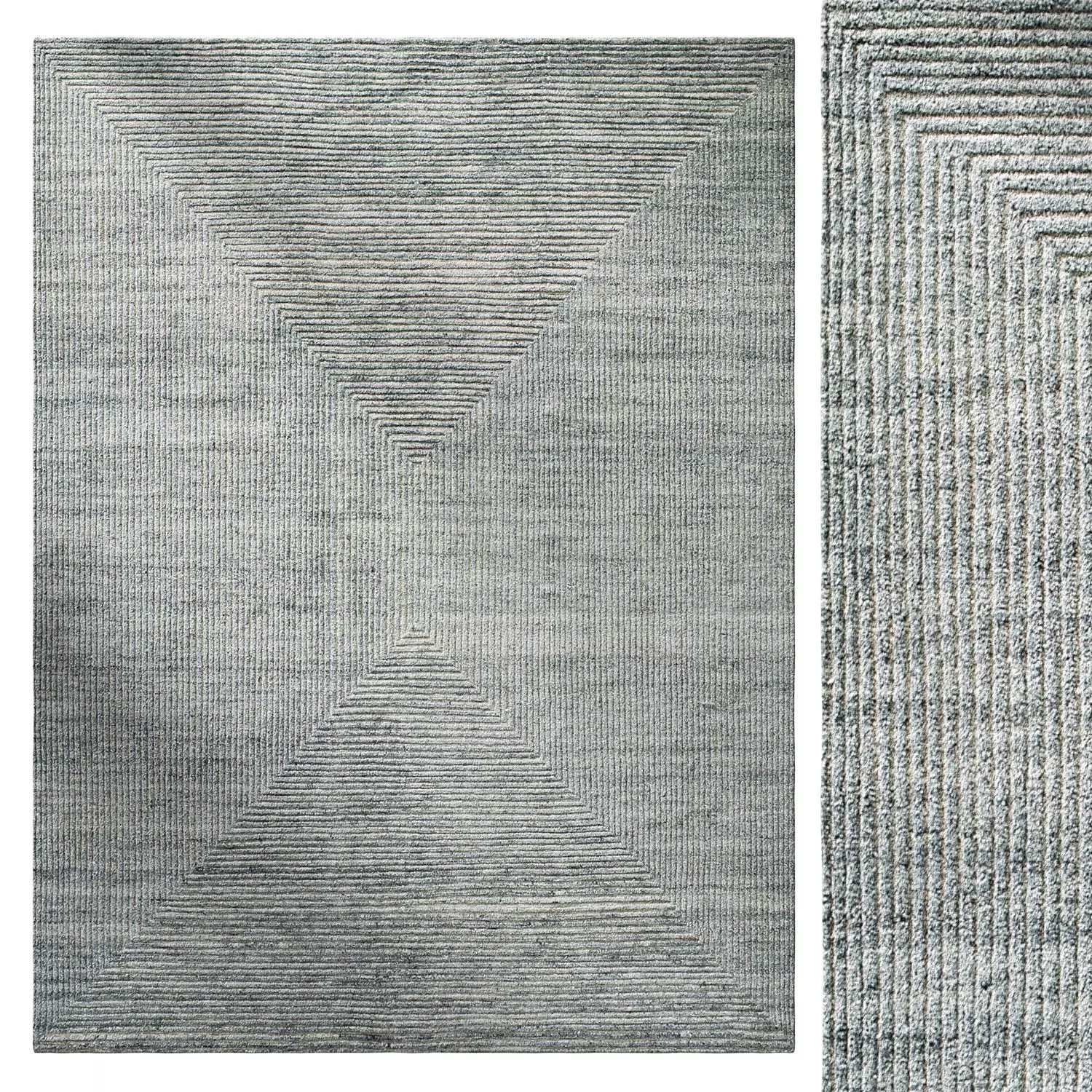 Ellipse Wool Rug by The world of RH 3D model