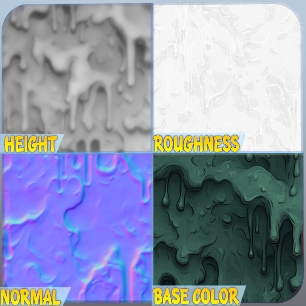 Stylized Slime Seamless Texture Texture_1