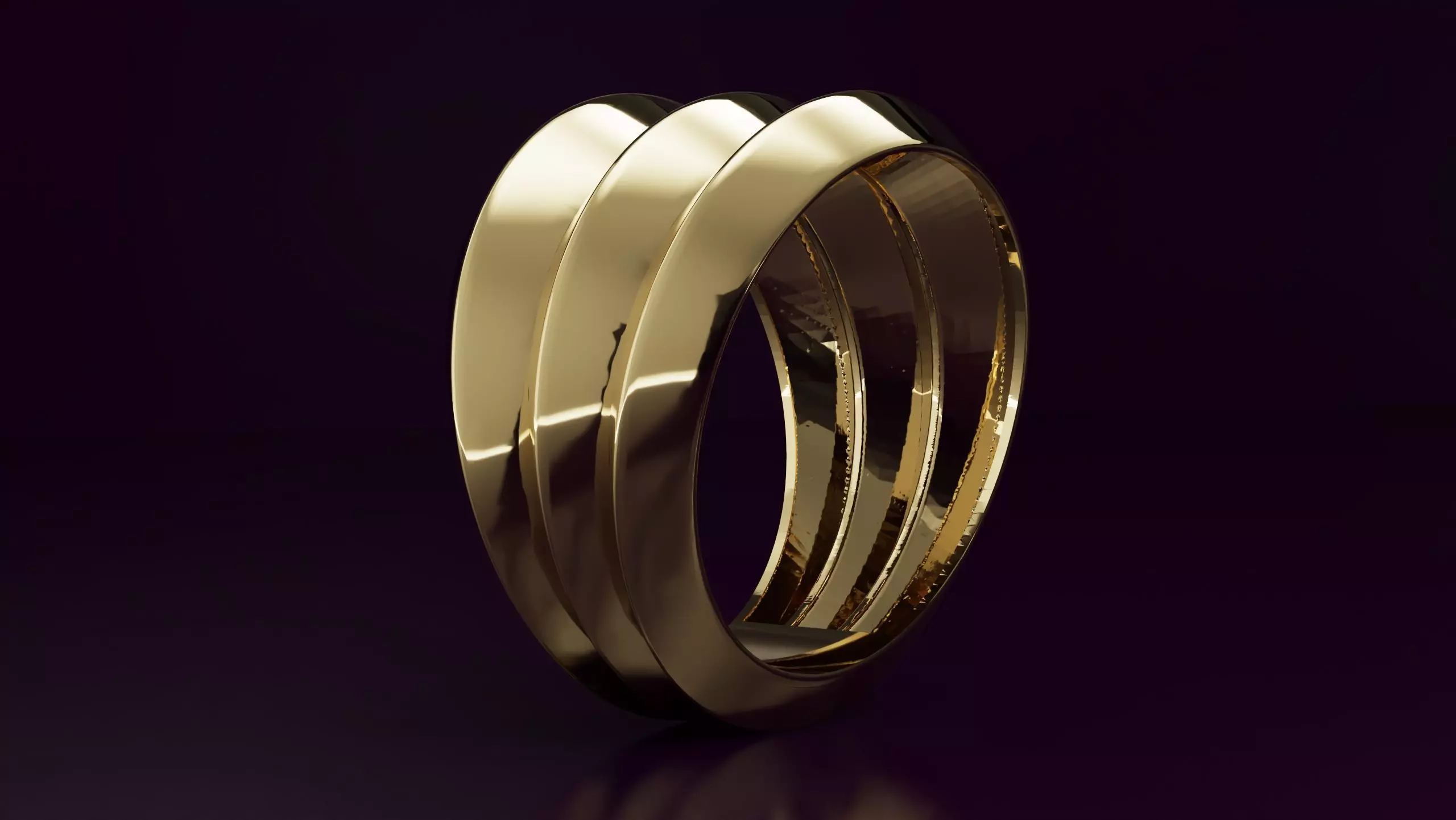 free form ring N29 3D print model