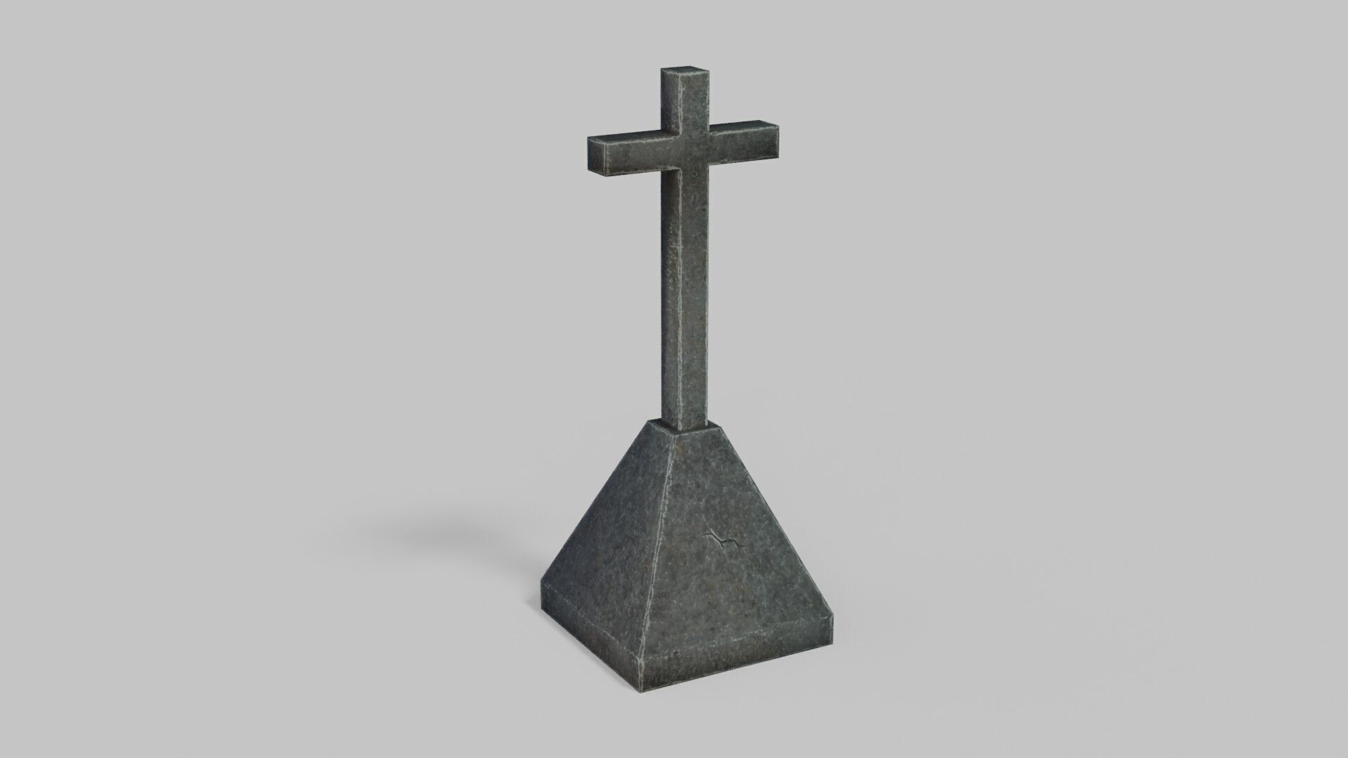 Grave 1 Low-poly 3D model_7