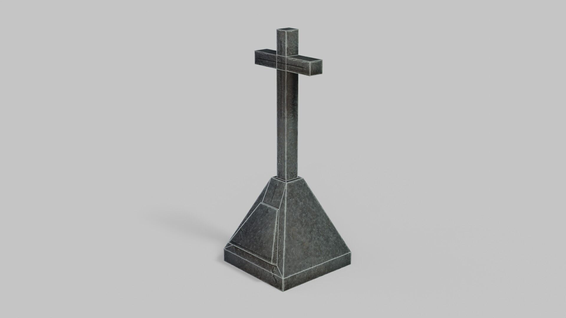 Grave 1 Low-poly 3D model_27