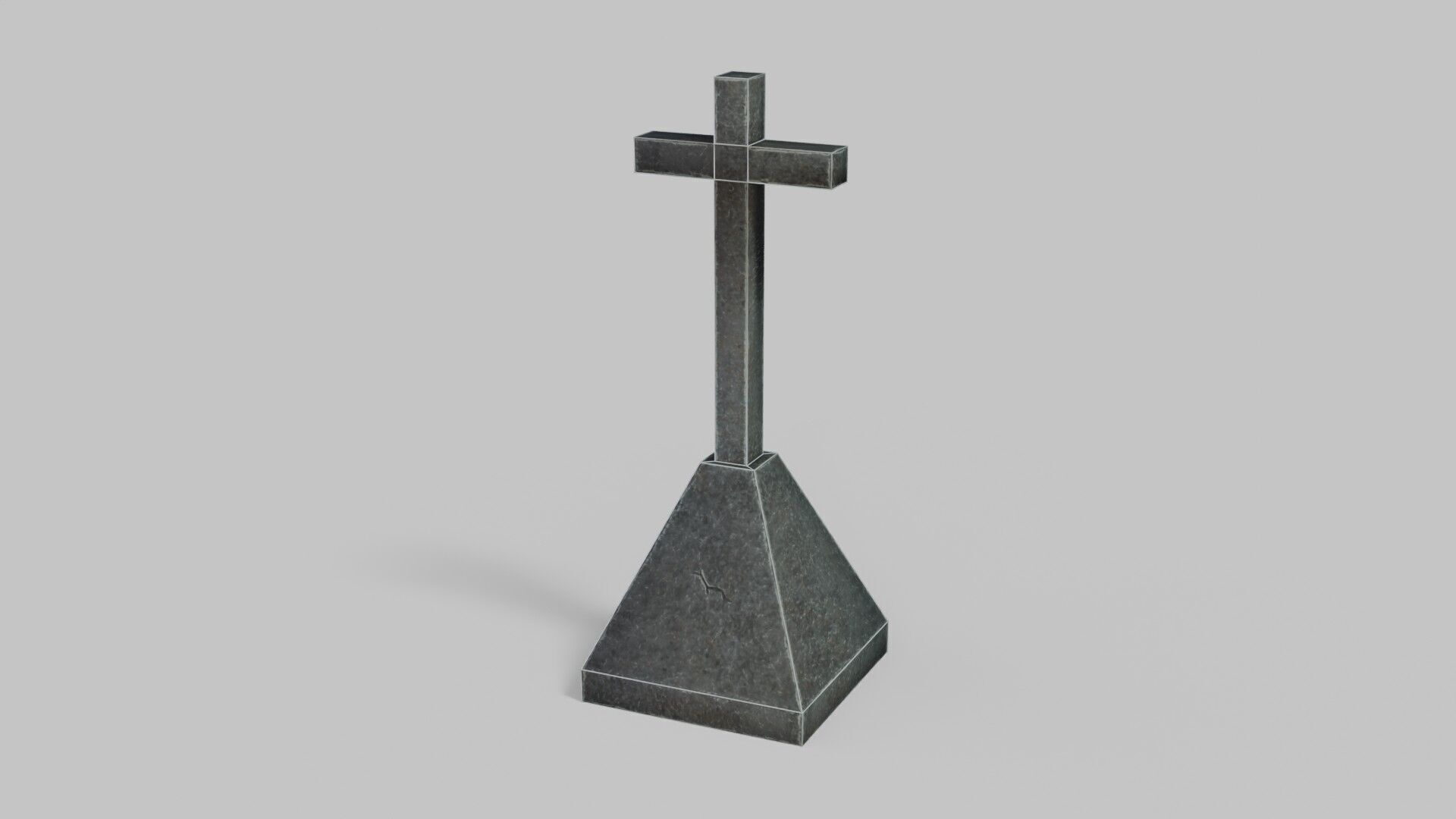 Grave 1 Low-poly 3D model_22