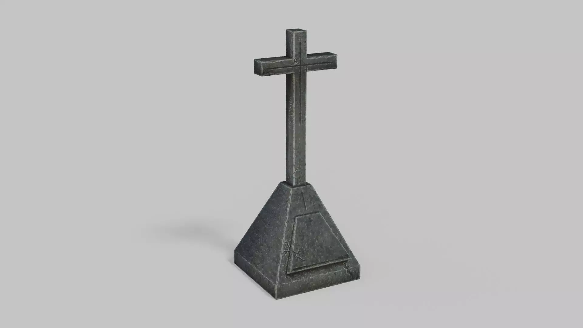 Grave 1 Low-poly 3D model_0