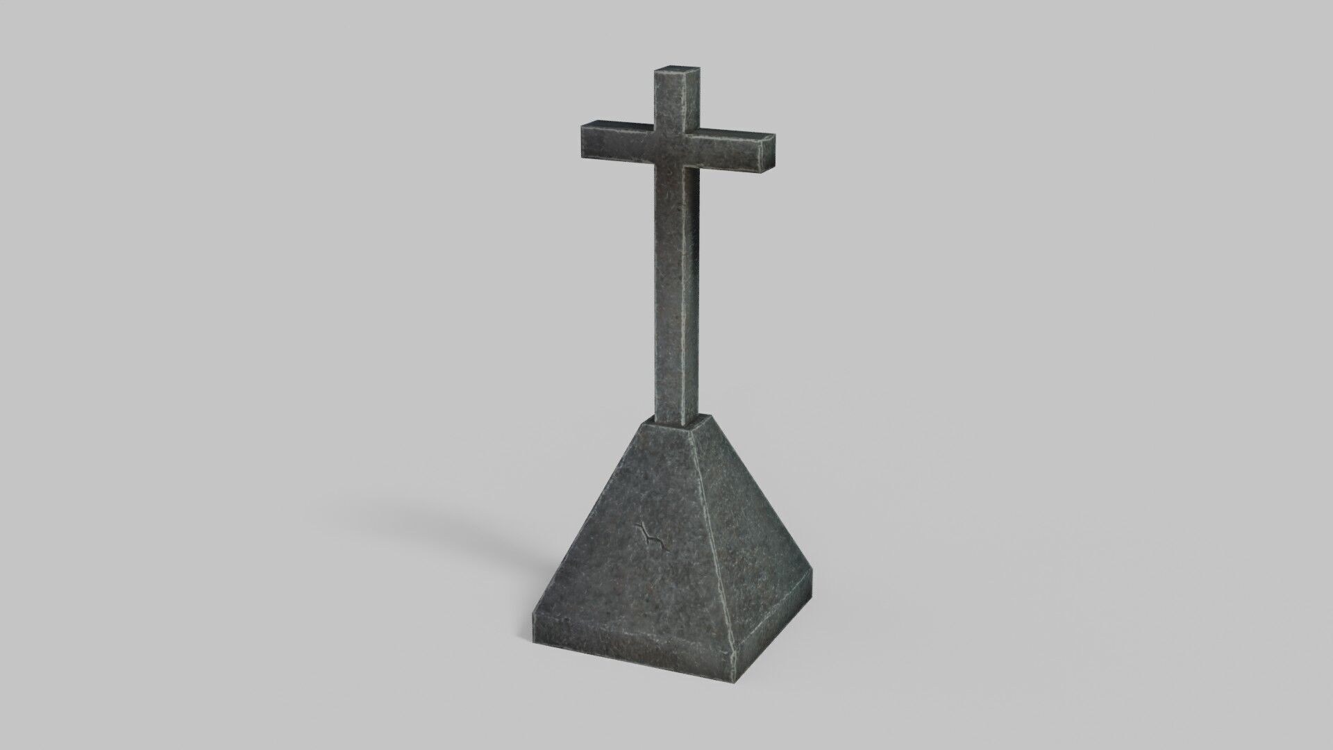 Grave 1 Low-poly 3D model_5