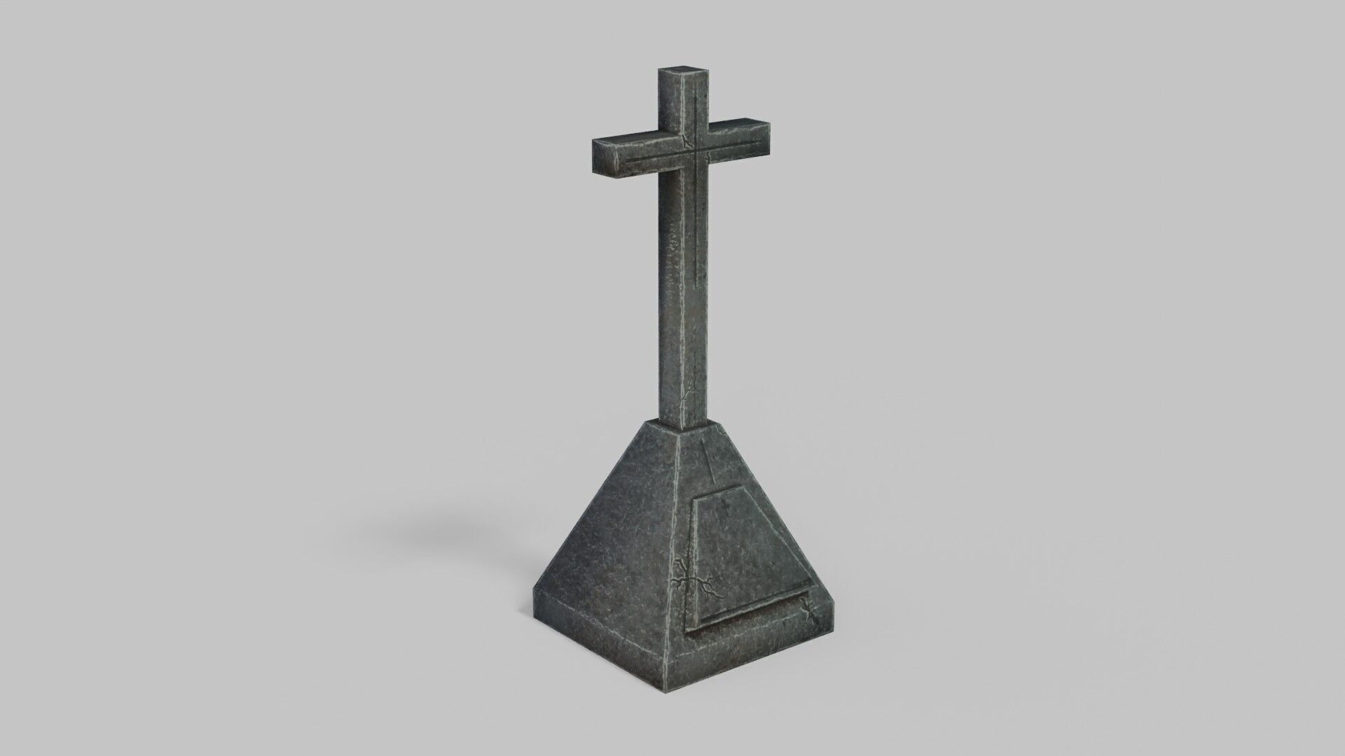 Grave 1 Low-poly 3D model_1