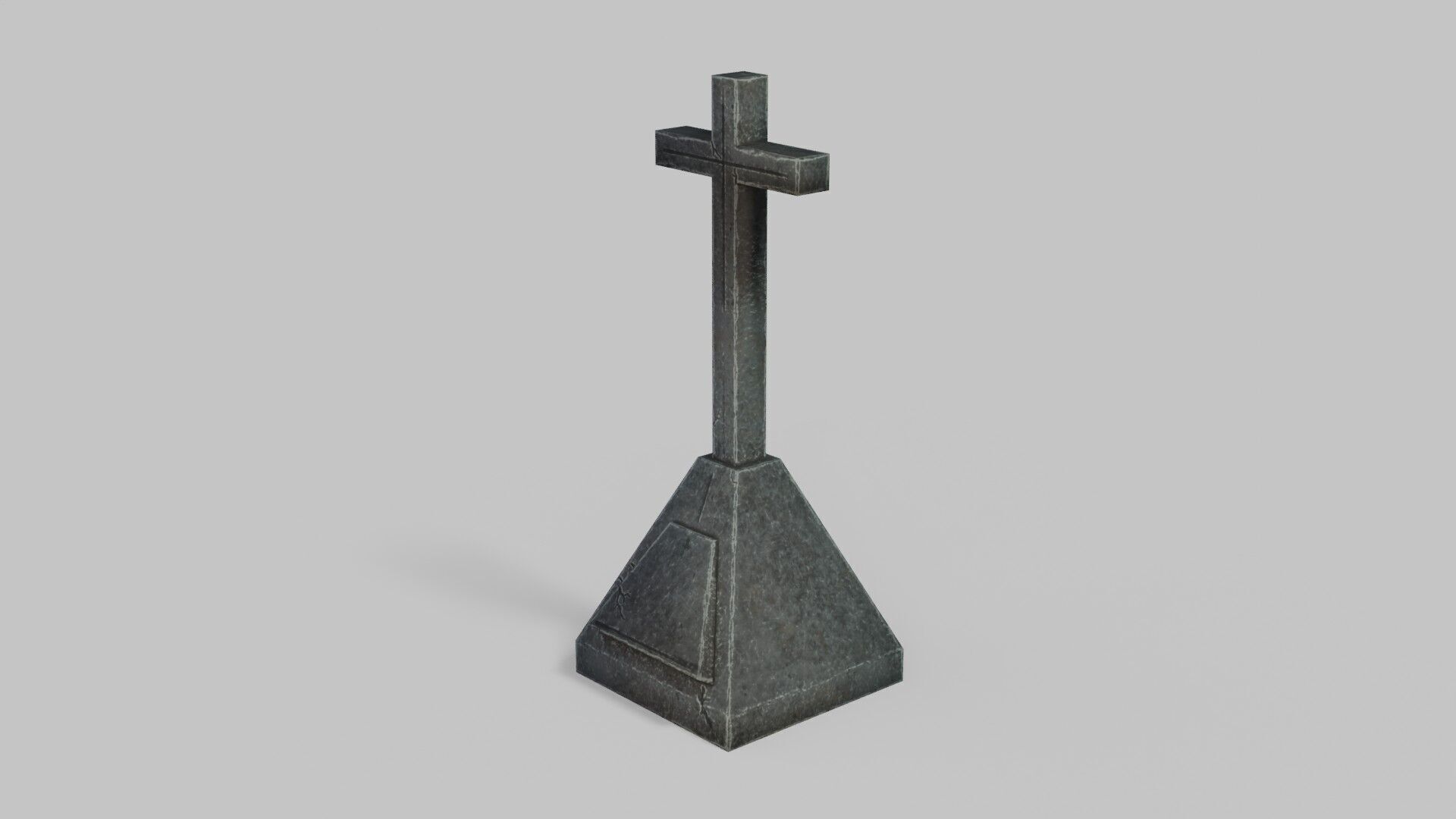 Grave 1 Low-poly 3D model_11