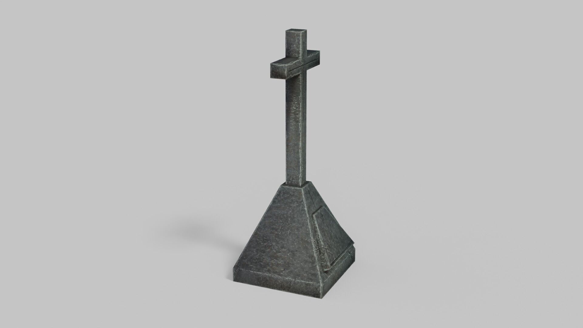 Grave 1 Low-poly 3D model_2