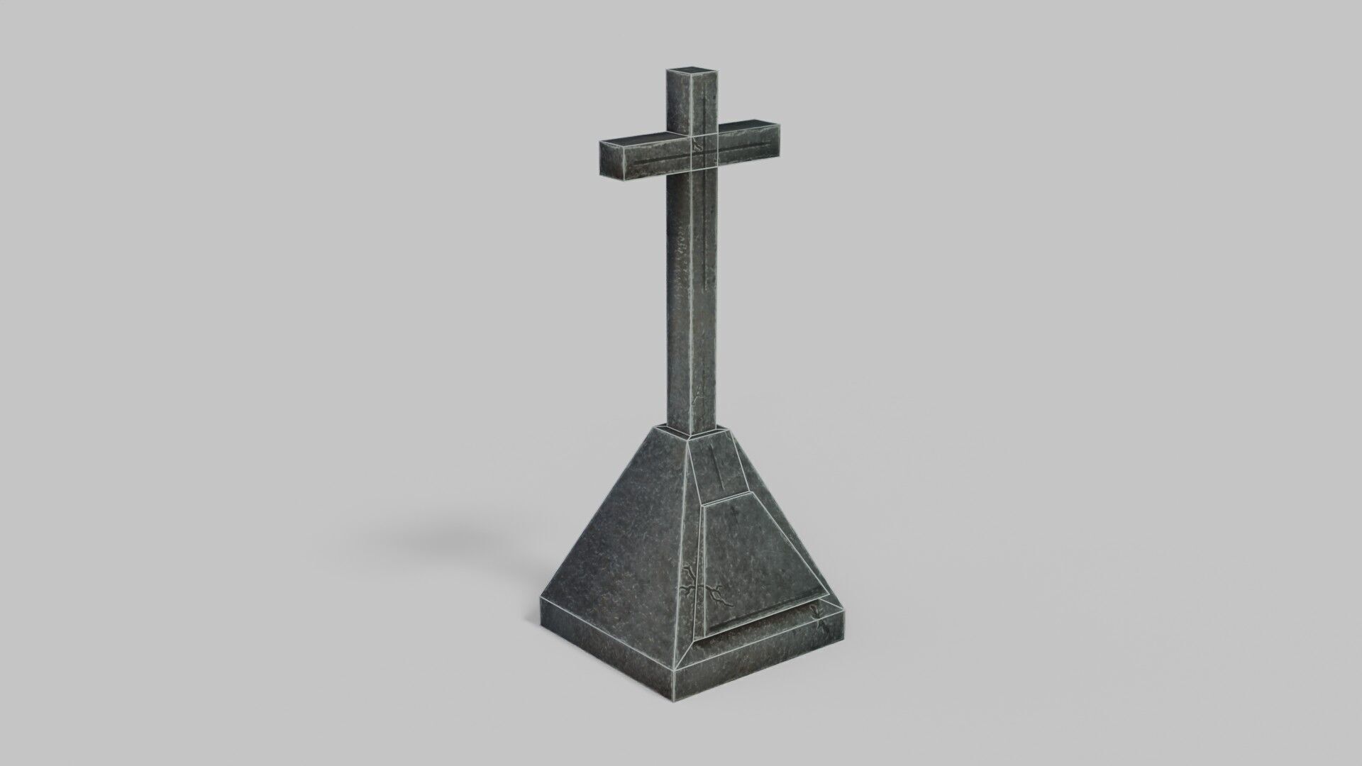 Grave 1 Low-poly 3D model_16
