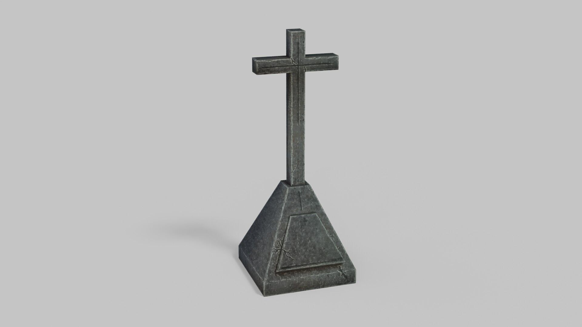 Grave 1 Low-poly 3D model_14