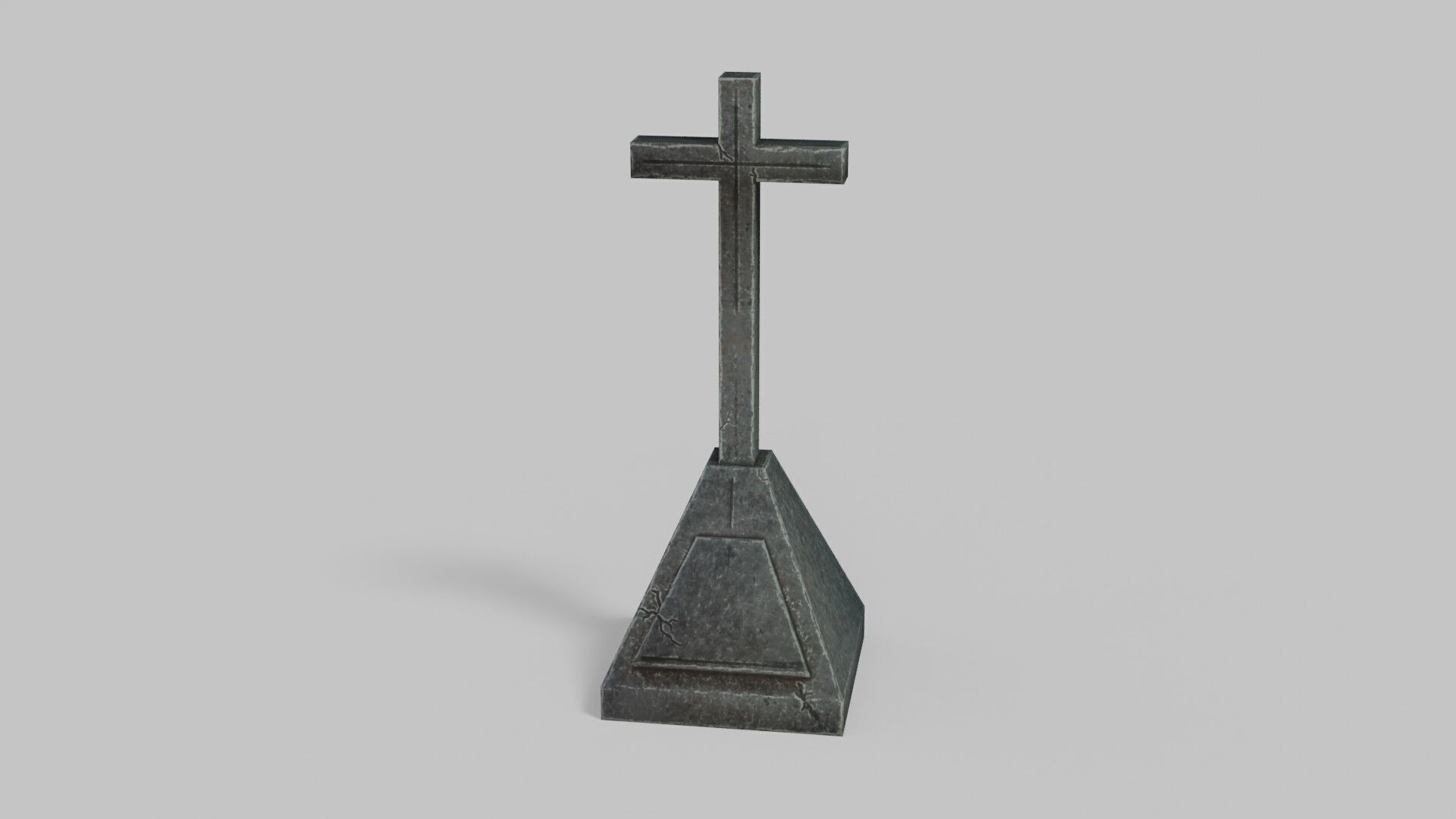Grave 1 Low-poly 3D model_13