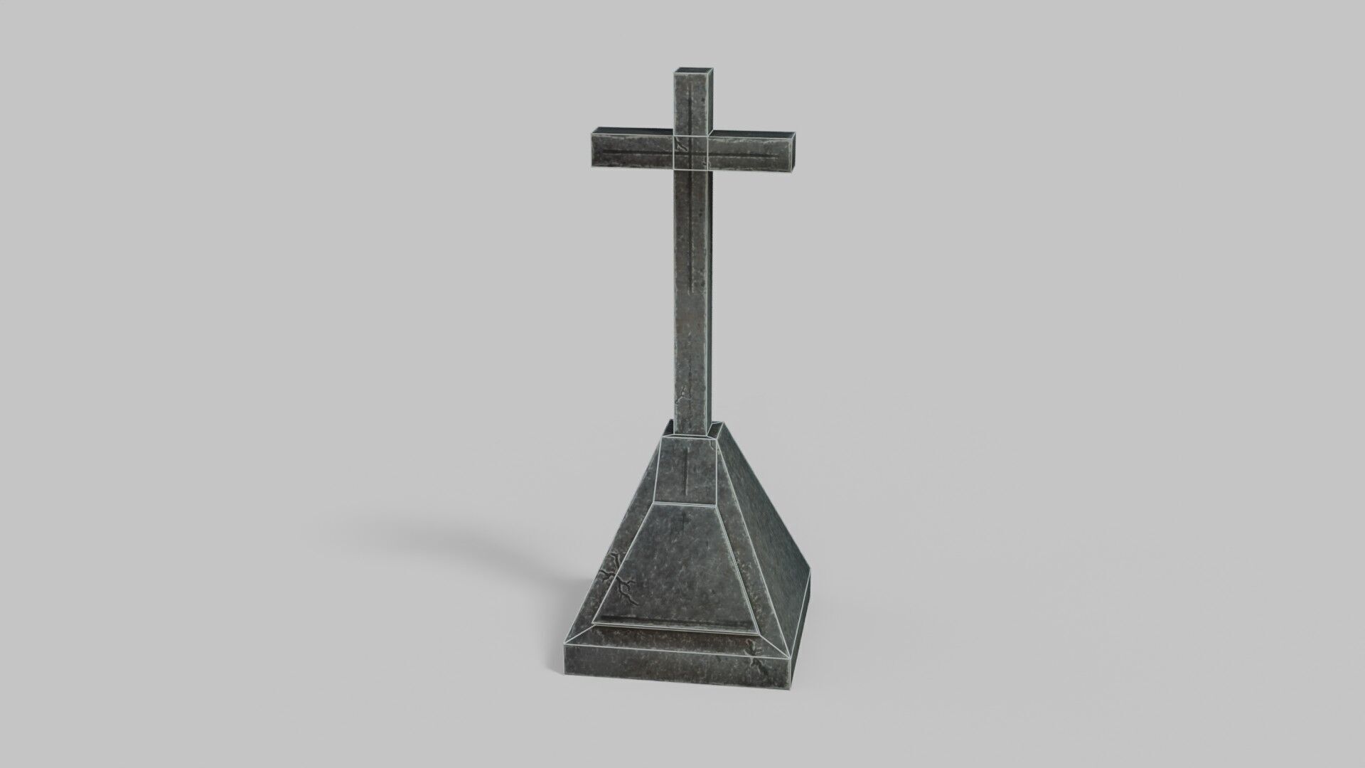 Grave 1 Low-poly 3D model_28