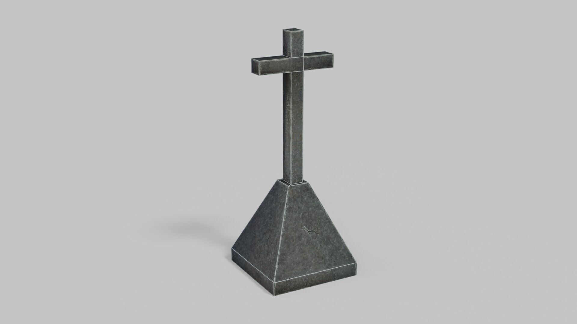Grave 1 Low-poly 3D model_23
