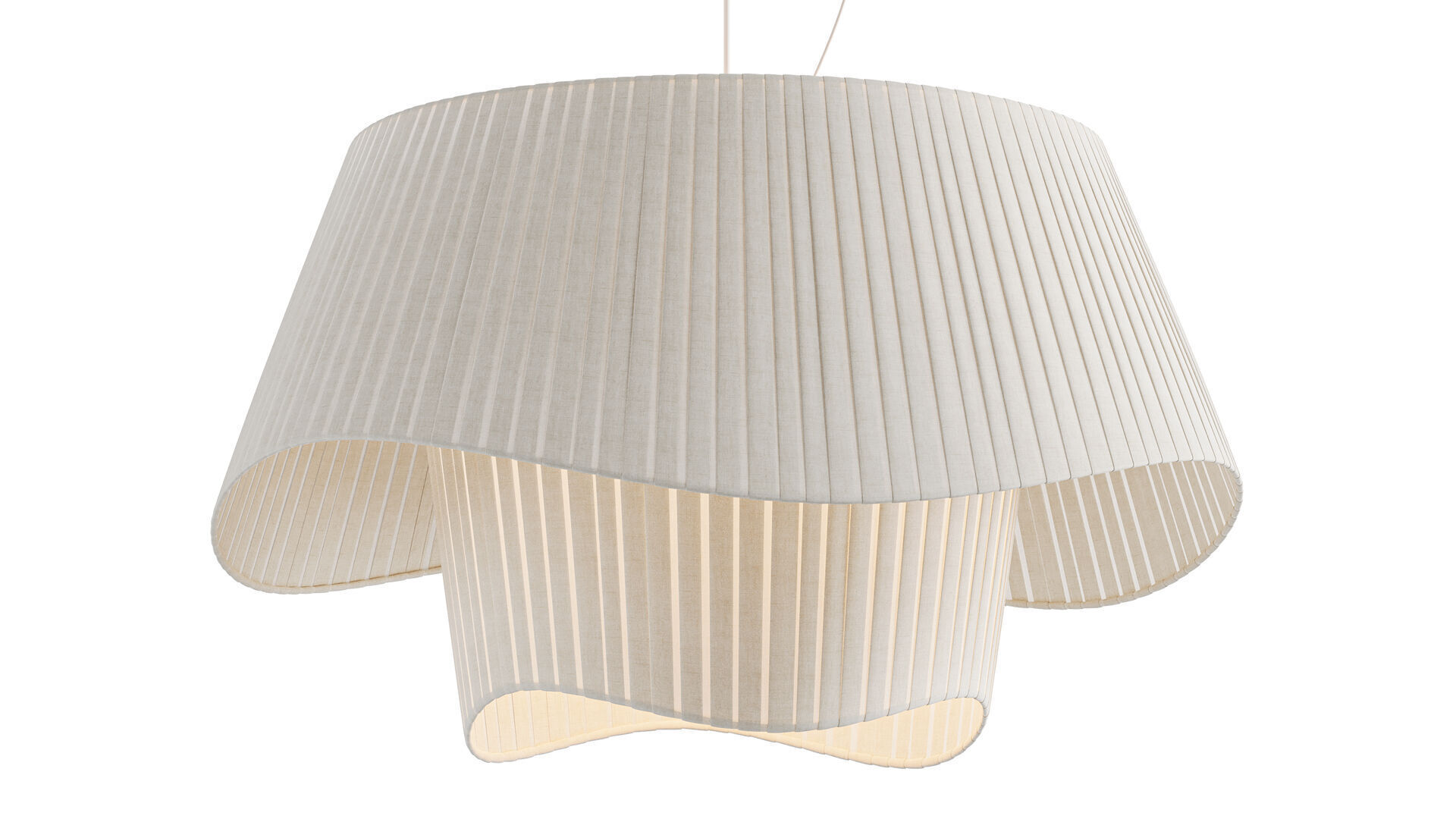 Silk Satin Chandelier 3D model_1