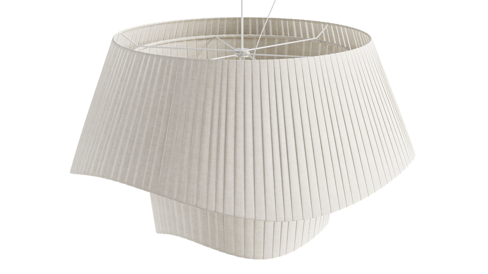 Silk Satin Chandelier 3D model_3