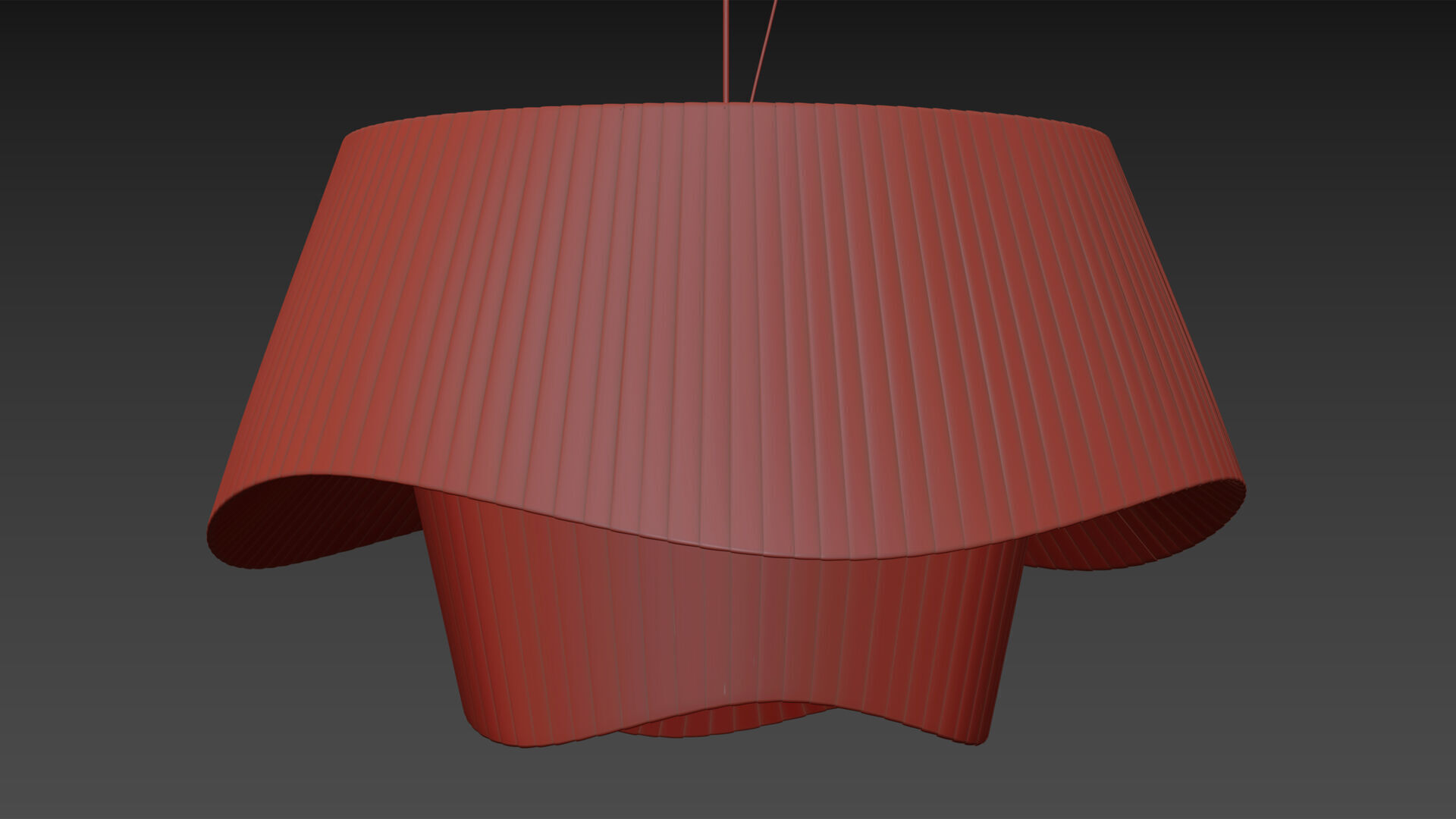 Silk Satin Chandelier 3D model_8