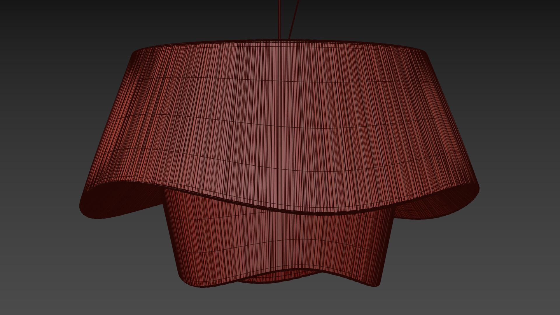 Silk Satin Chandelier 3D model_9