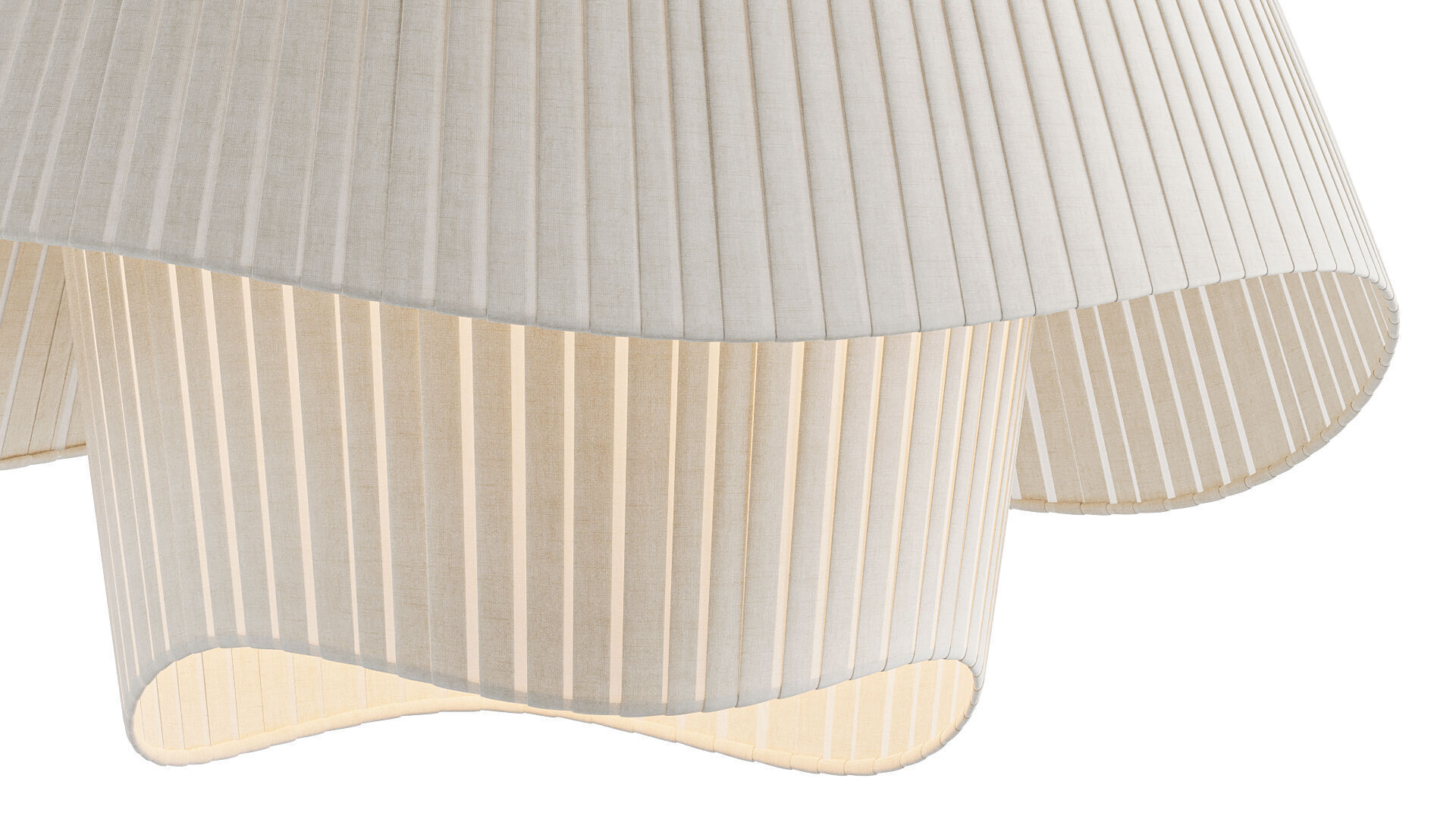 Silk Satin Chandelier 3D model_2