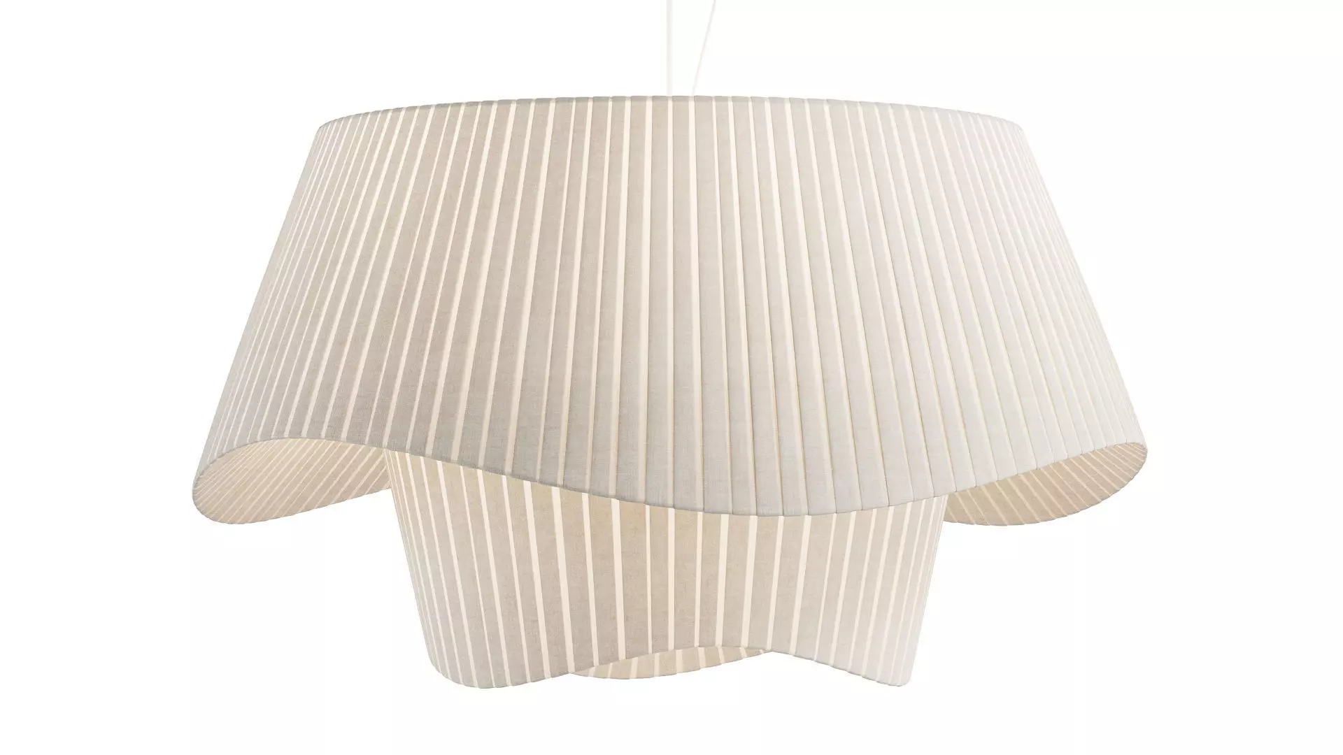 Silk Satin Chandelier 3D model_0