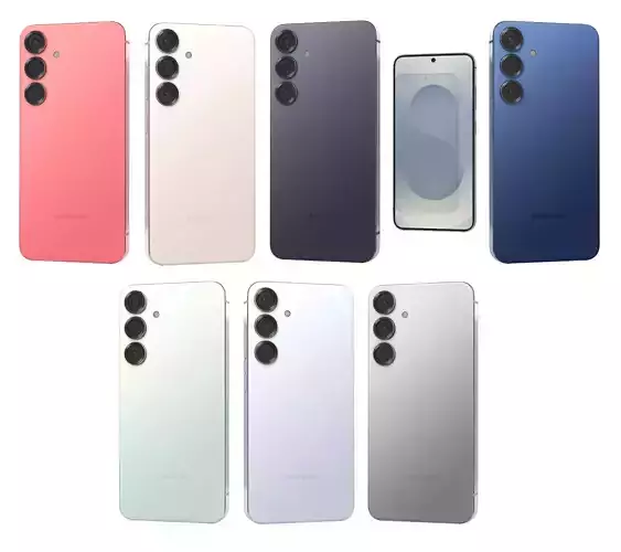 Samsung Galaxy S25 Plus All Color 3D model