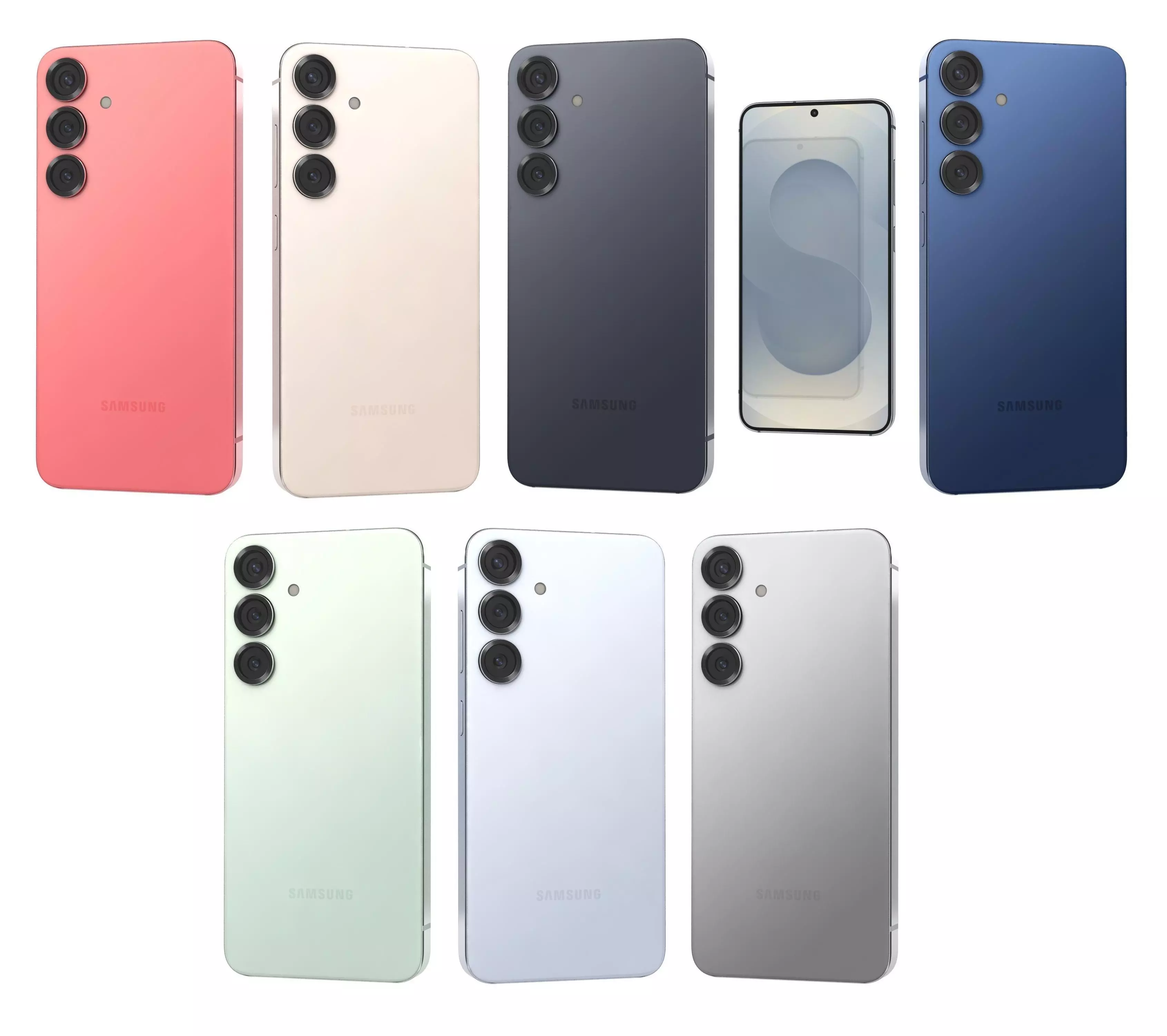 Samsung Galaxy S25 Plus All Color 3D model_0