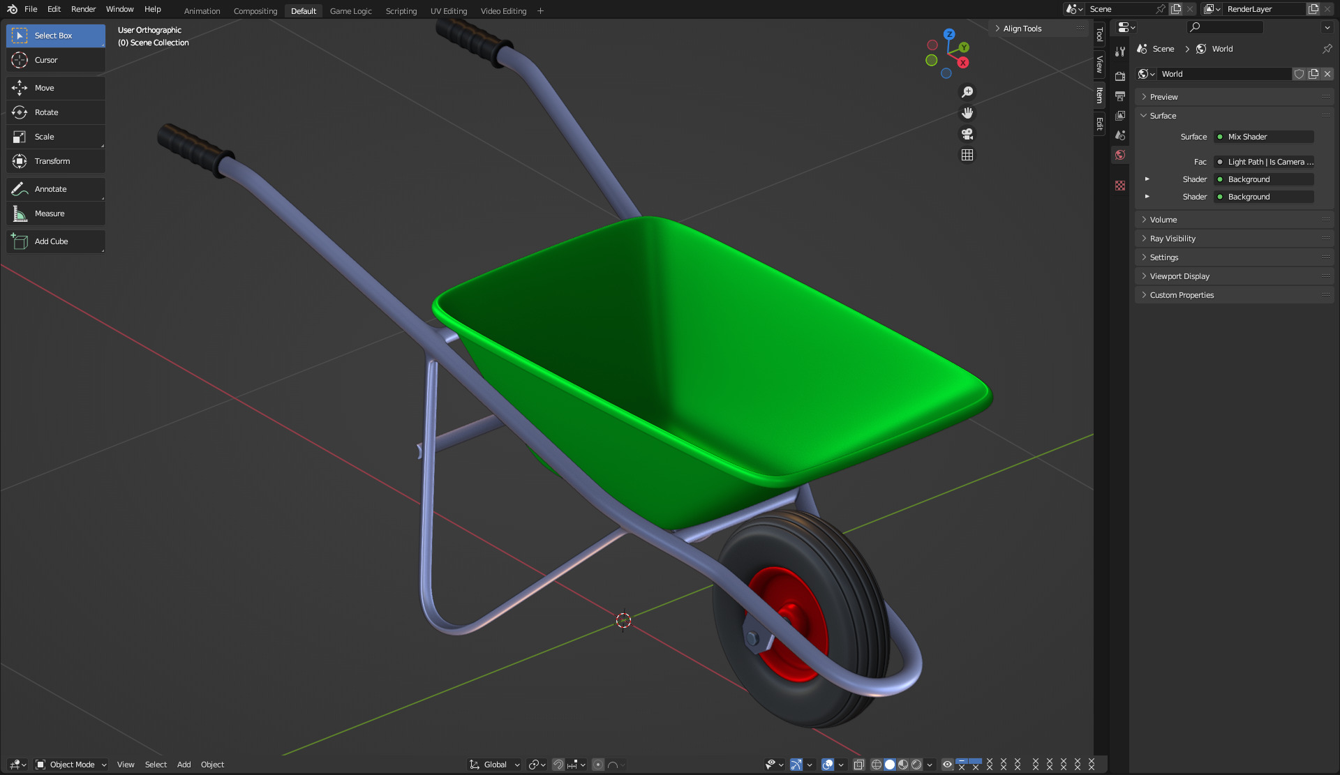 Wheelbarrow 3D model_9
