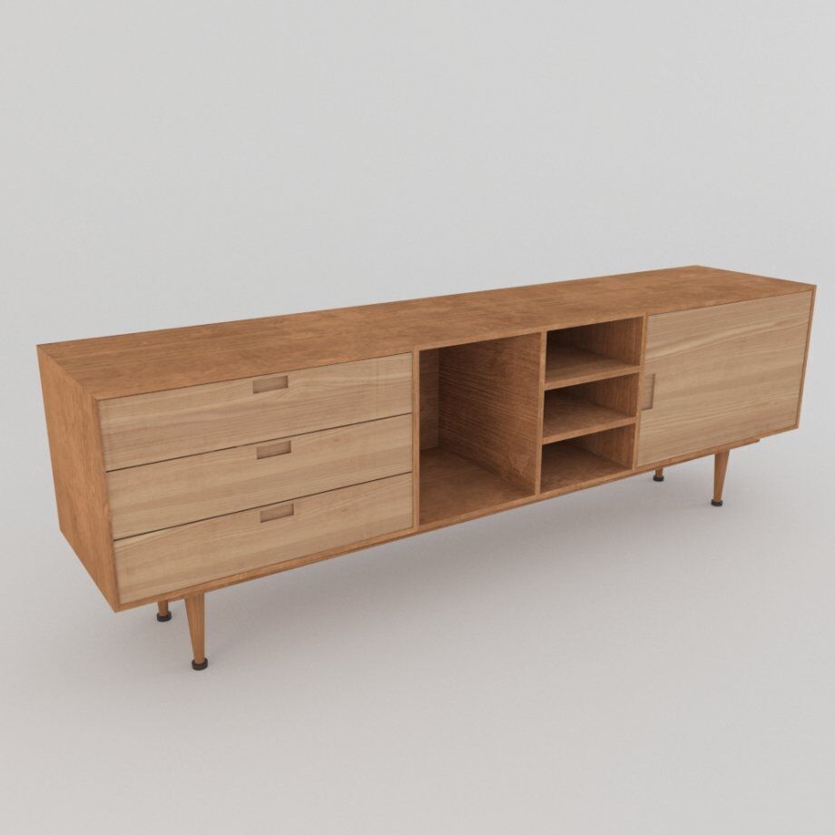 TV table  3D model_2