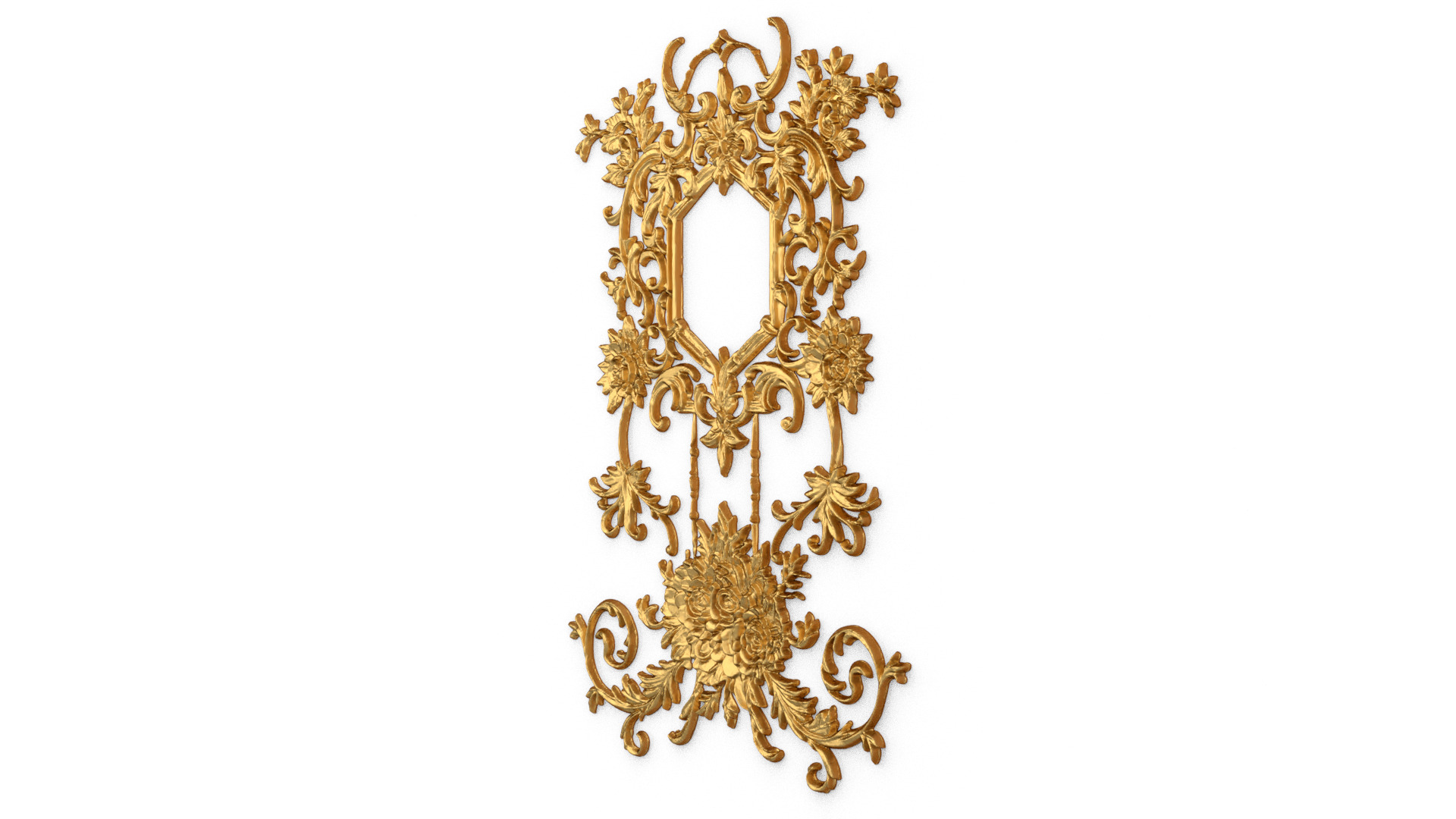 Classic decor ornament carved 62 3D model_1