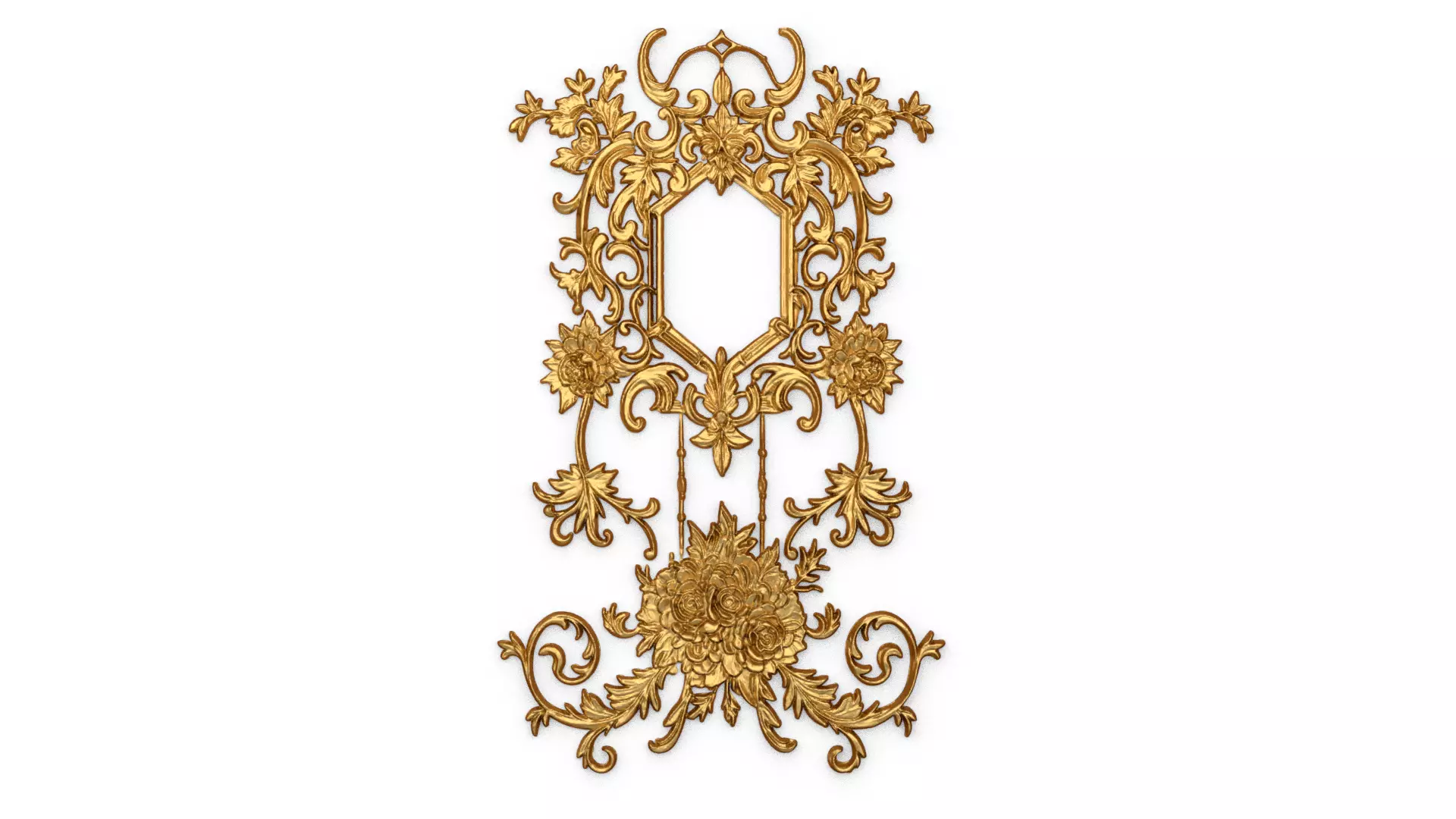 Classic decor ornament carved 62 3D model_0
