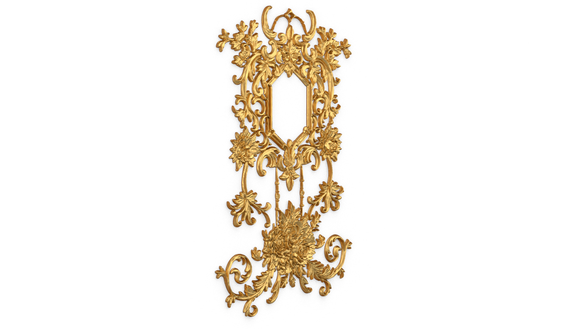 Classic decor ornament carved 62 3D model_2