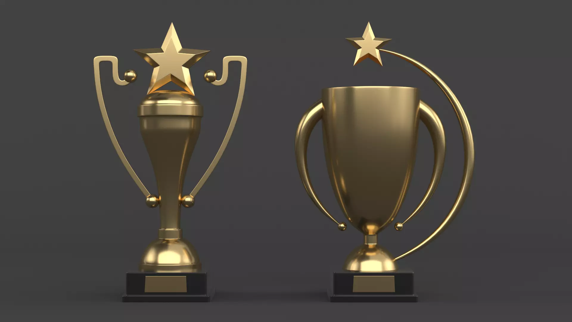 Trophy Cups 3D model_0