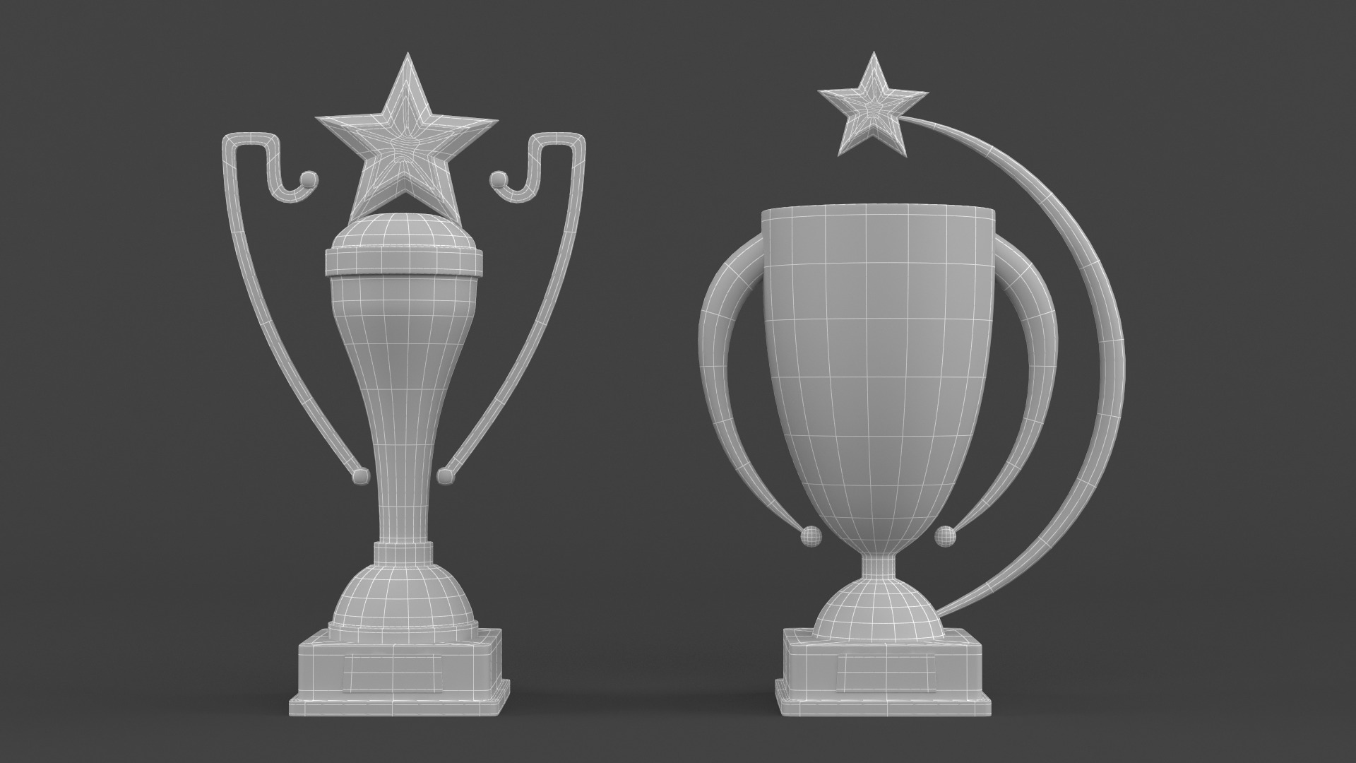Trophy Cups 3D model_5