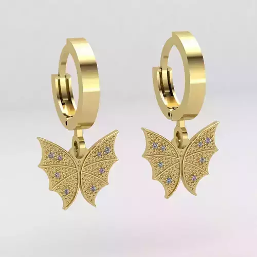 Butterfly earrings 04
