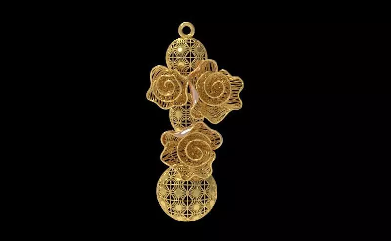 Fusion Gold Earrings E05 3D print model