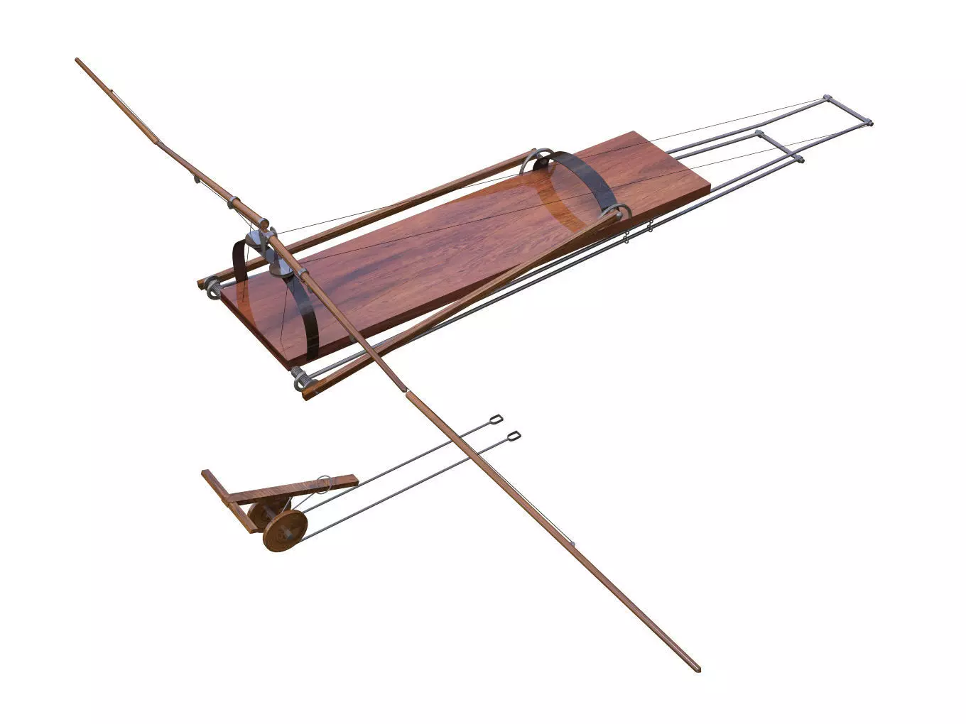 Leonardo da Vinci Flapping Aircraft 3D model