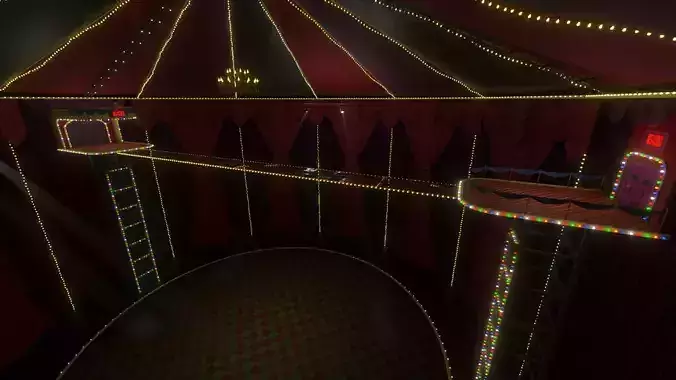 Squid Game Glass Bridge Map 3D model