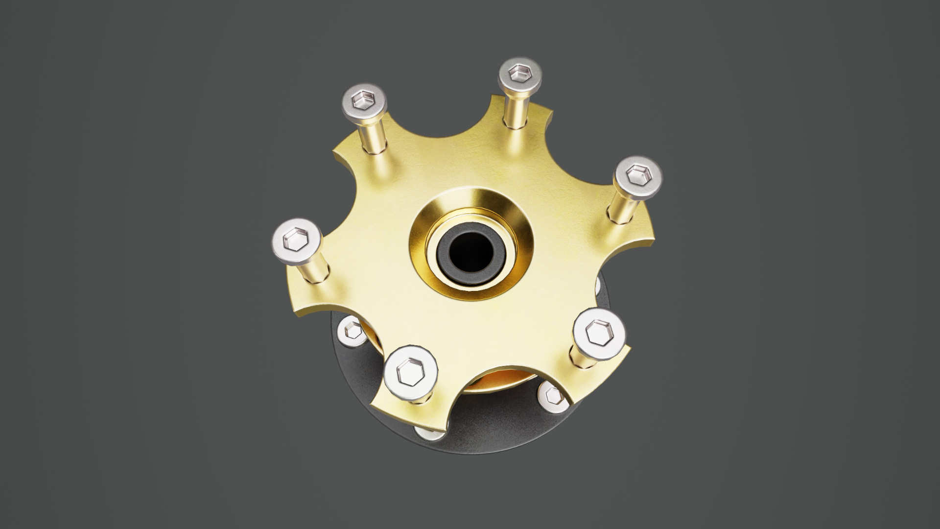 Quick Release Bolt-On Boss 01 Low-poly 3D model_4