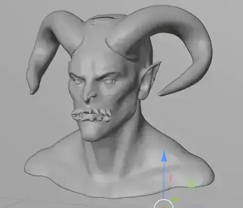 Demon Head 3D Model