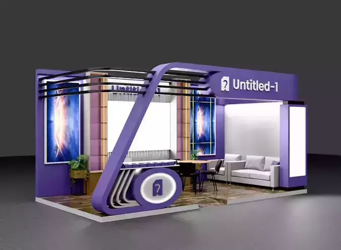 Exhibition Stall Design 2 side open 