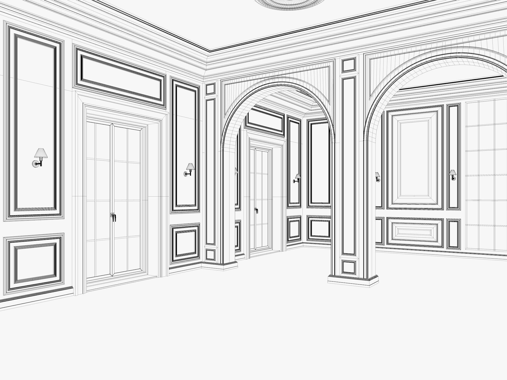 Loft Base Room interior 4 3D model_9