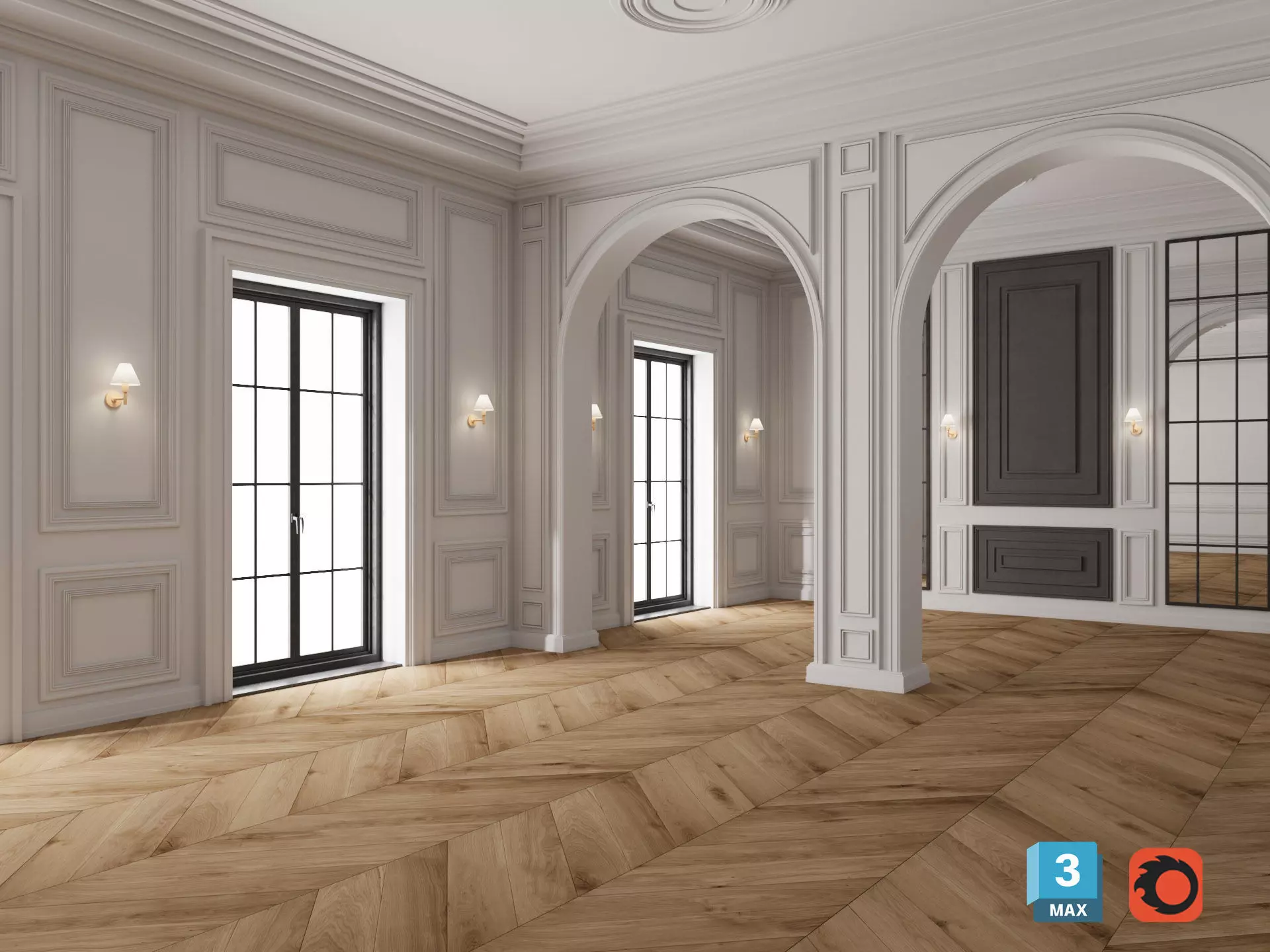 Loft Base Room interior 4 3D model_0