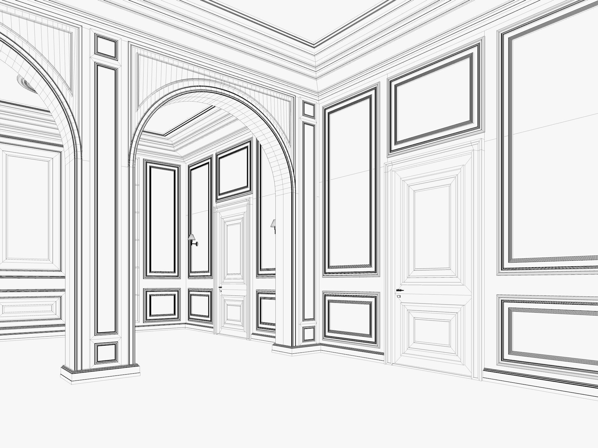 Loft Base Room interior 4 3D model_14