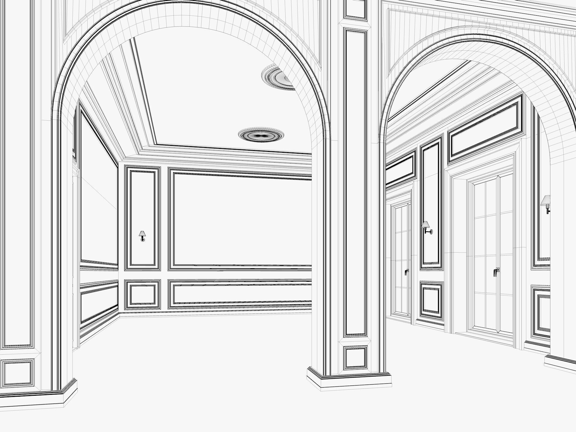 Loft Base Room interior 4 3D model_12