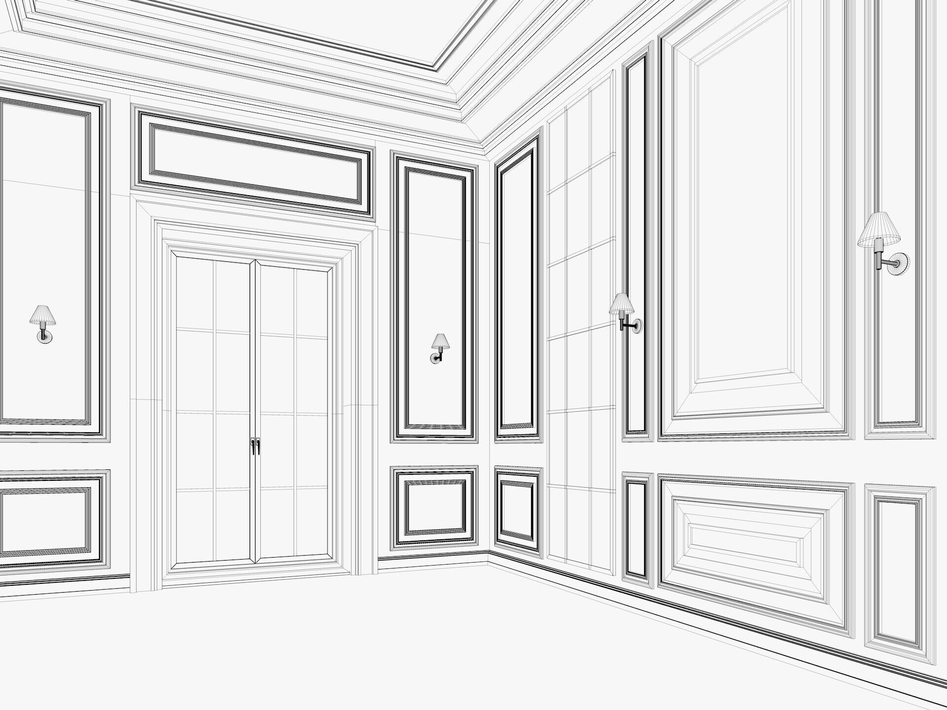 Loft Base Room interior 4 3D model_11