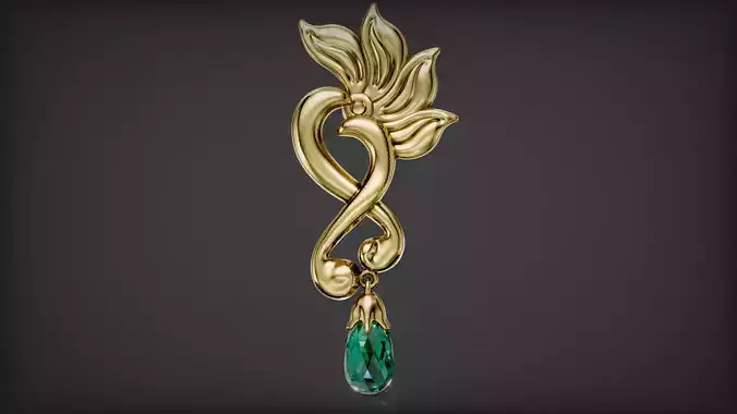 Flower ornament Earrings