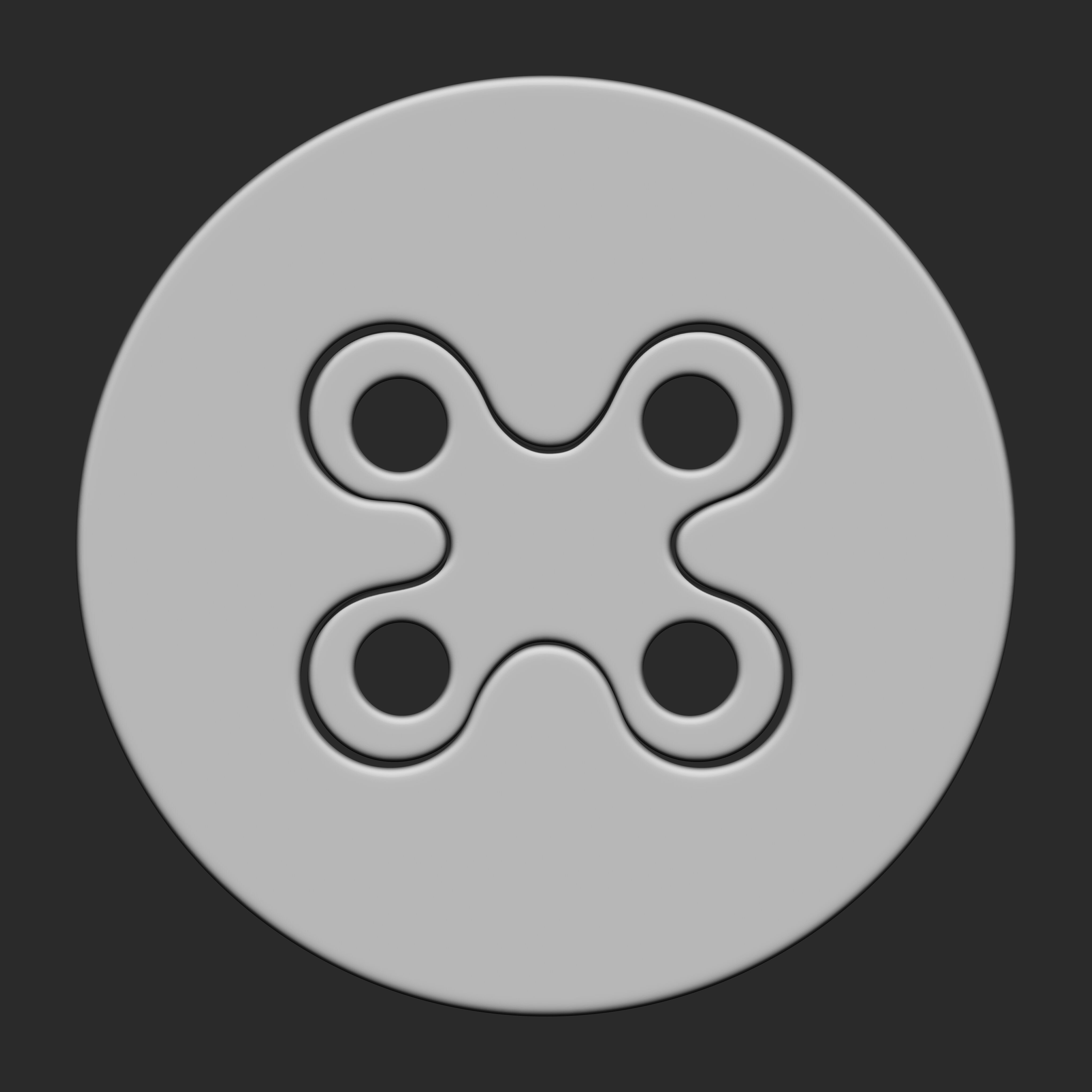 Buttons Collection IMM Brush Pack 14 in One VOL 6 3D model_11