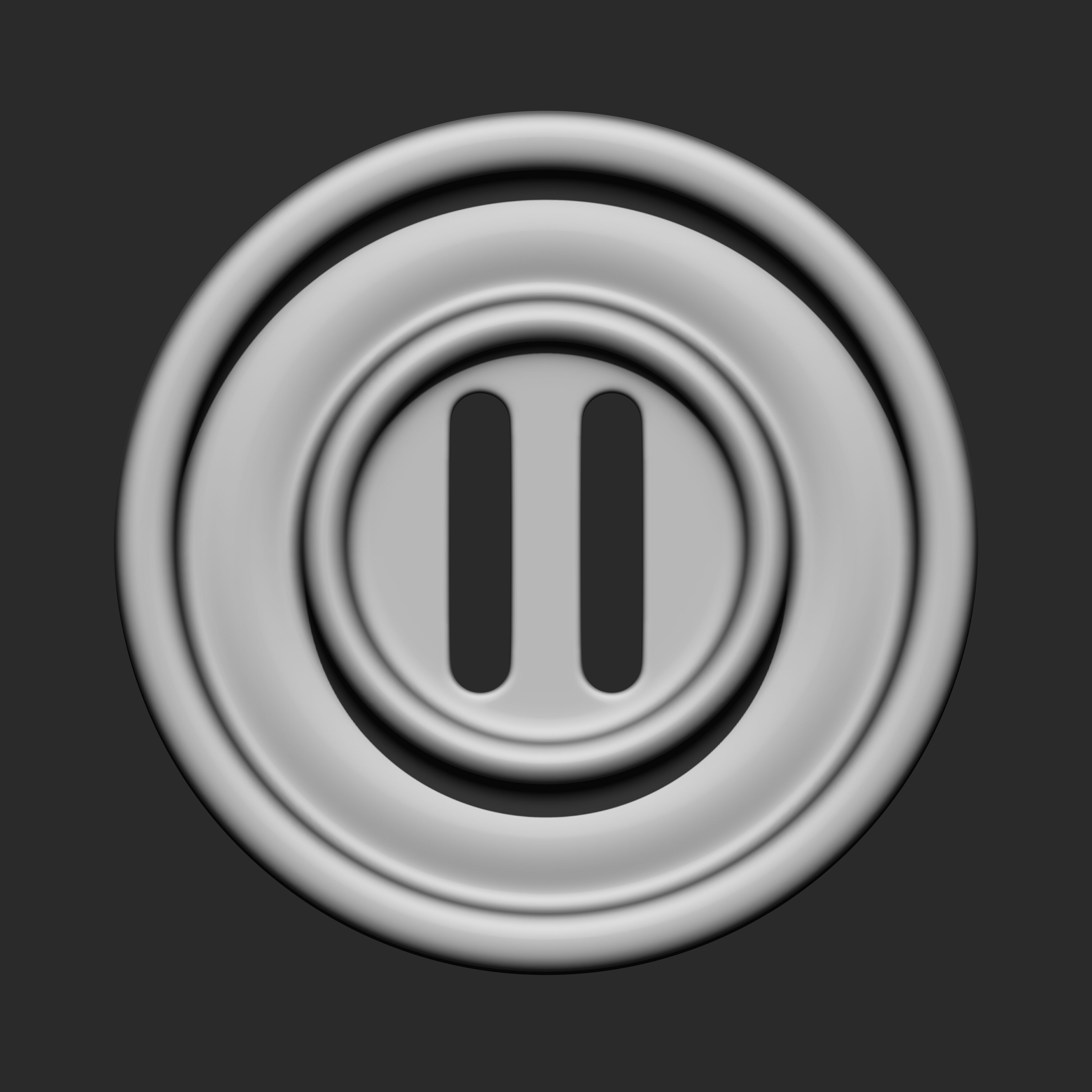 Buttons Collection IMM Brush Pack 14 in One VOL 6 3D model_1