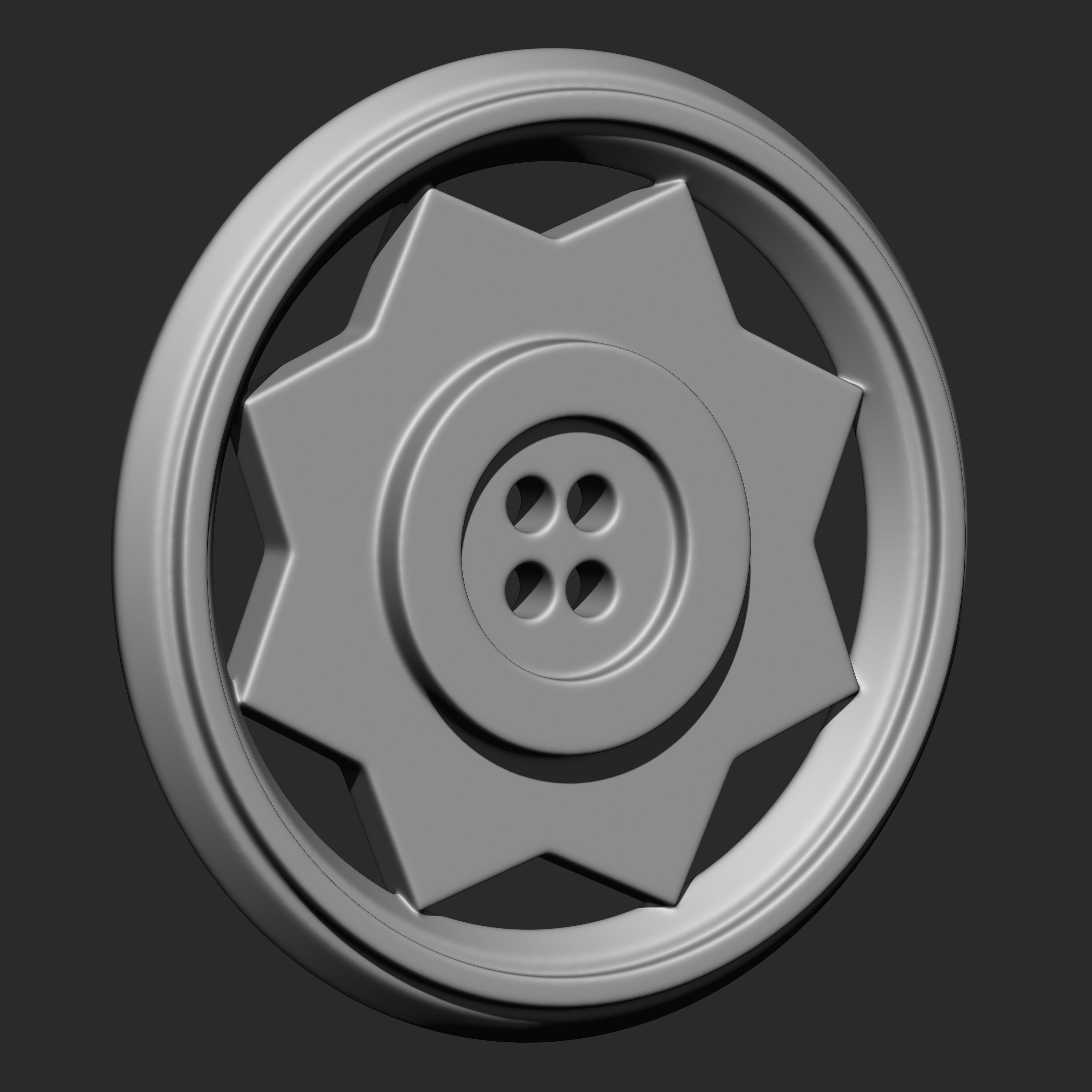 Buttons Collection IMM Brush Pack 14 in One VOL 6 3D model_6