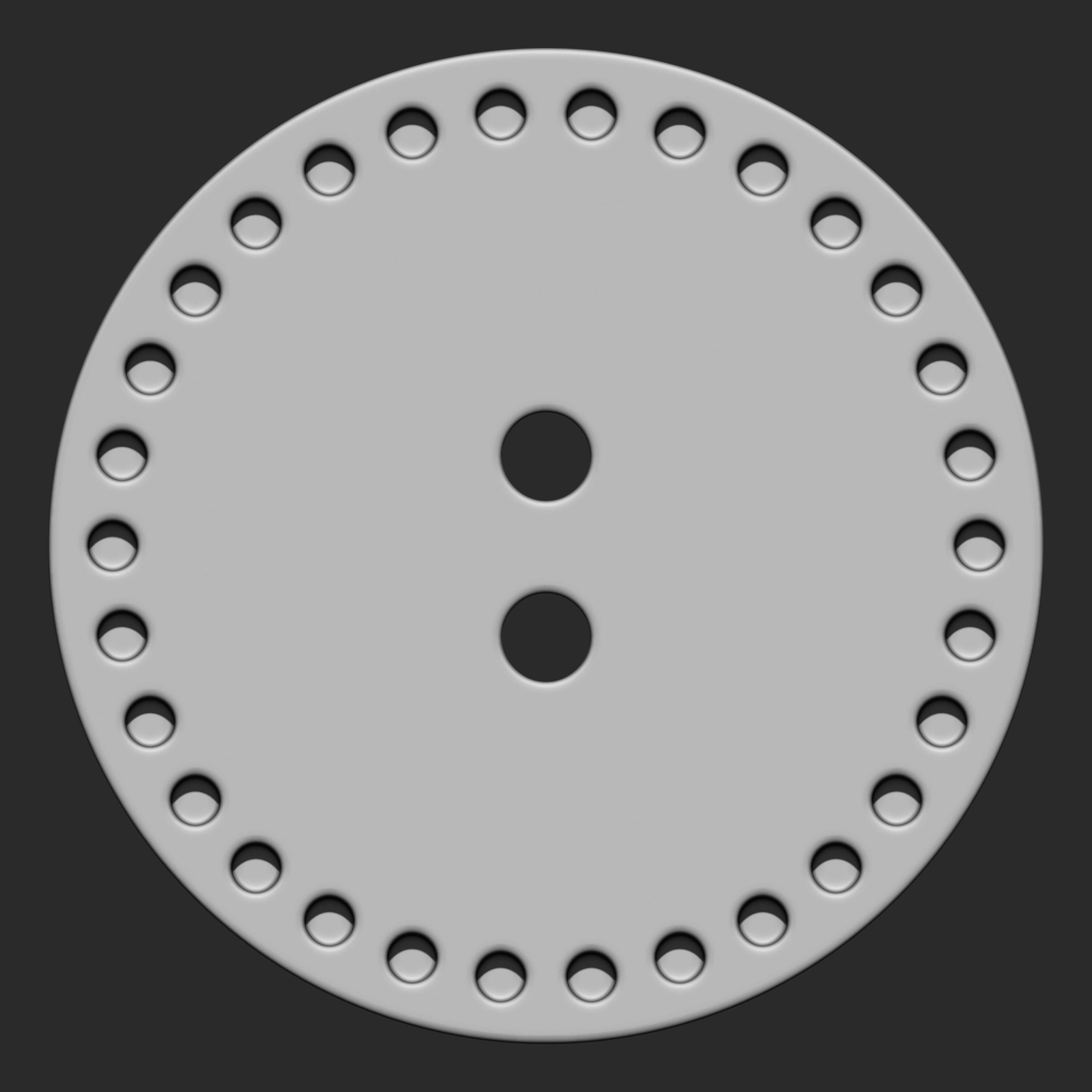 Buttons Collection IMM Brush Pack 14 in One VOL 6 3D model_9