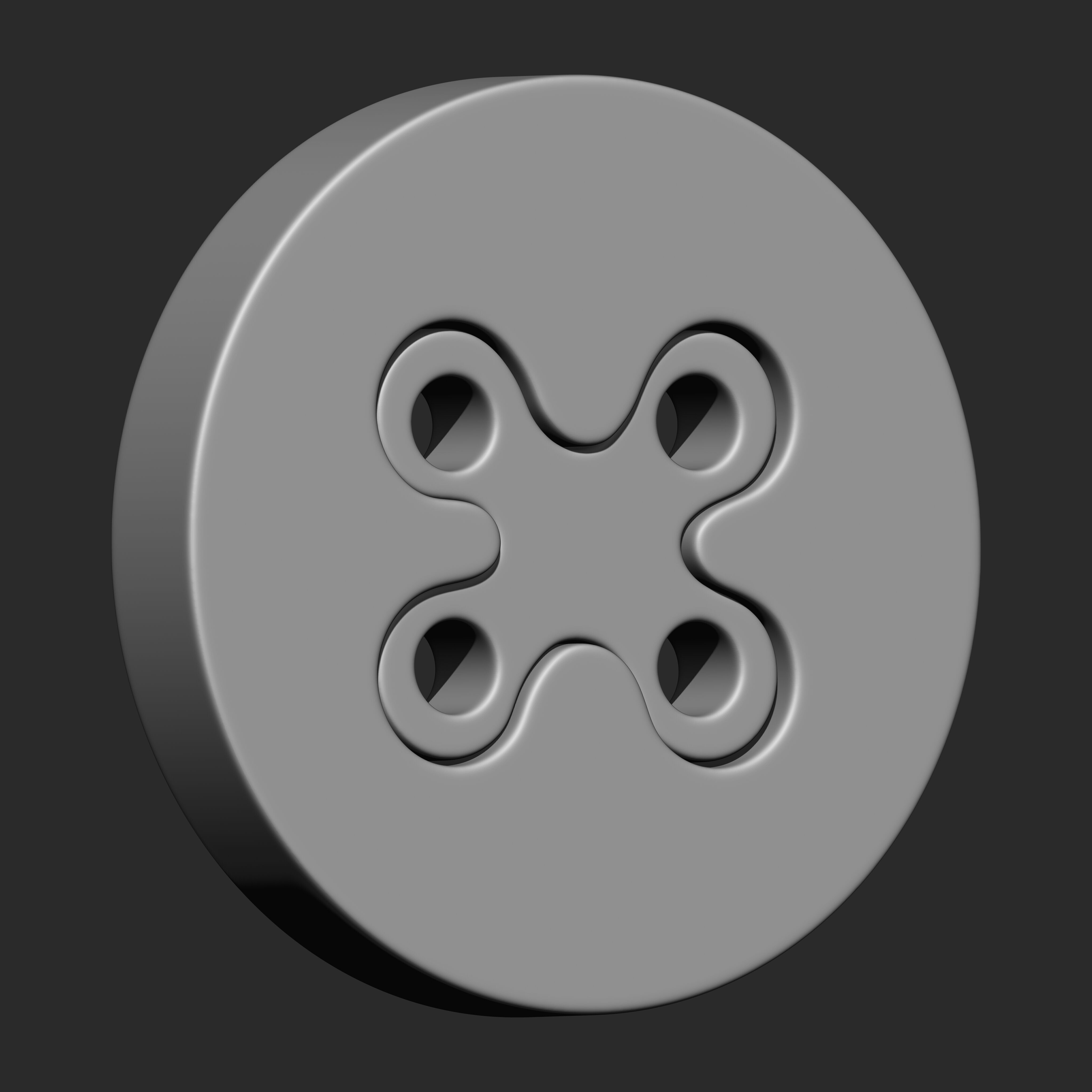 Buttons Collection IMM Brush Pack 14 in One VOL 6 3D model_13