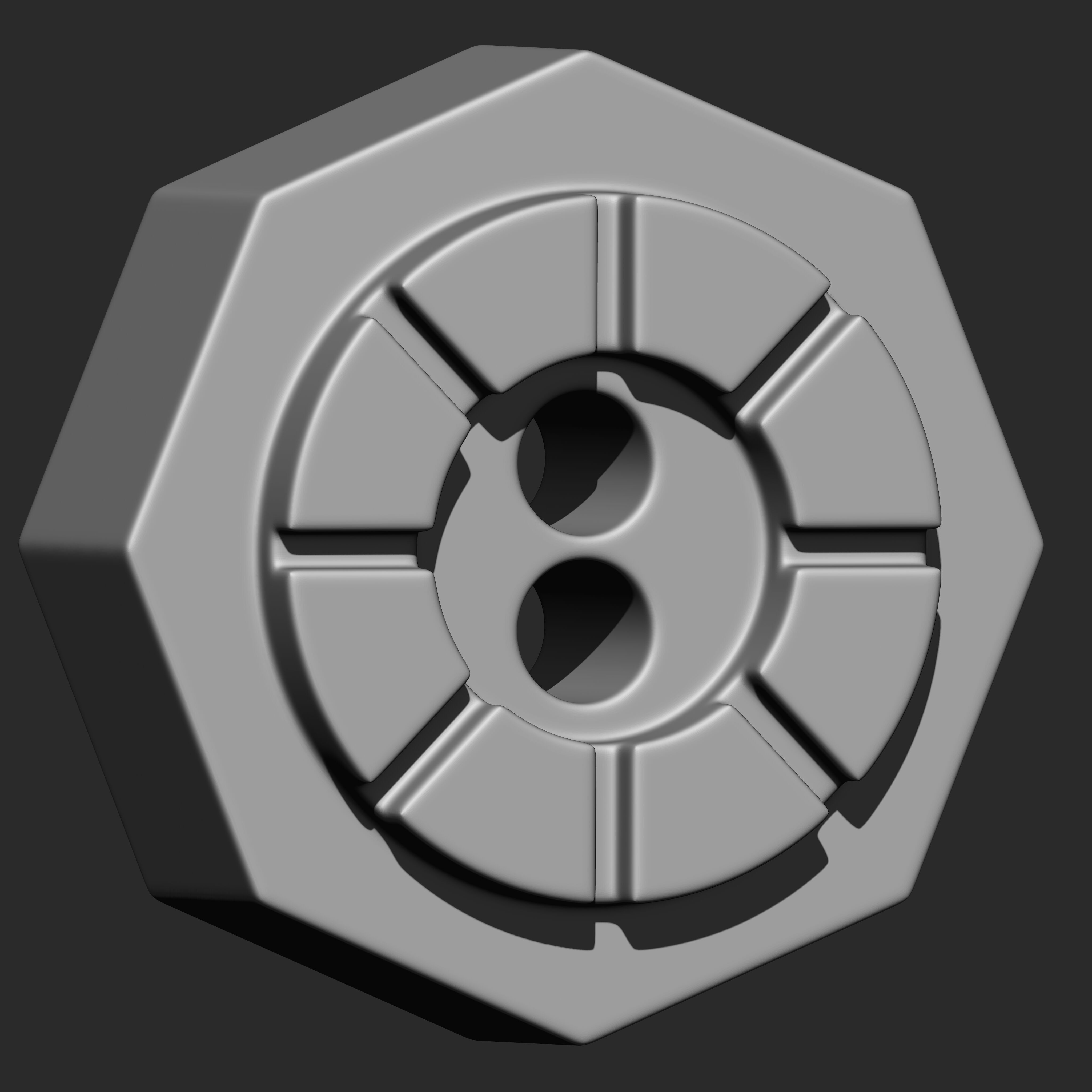 Buttons Collection IMM Brush Pack 14 in One VOL 6 3D model_17